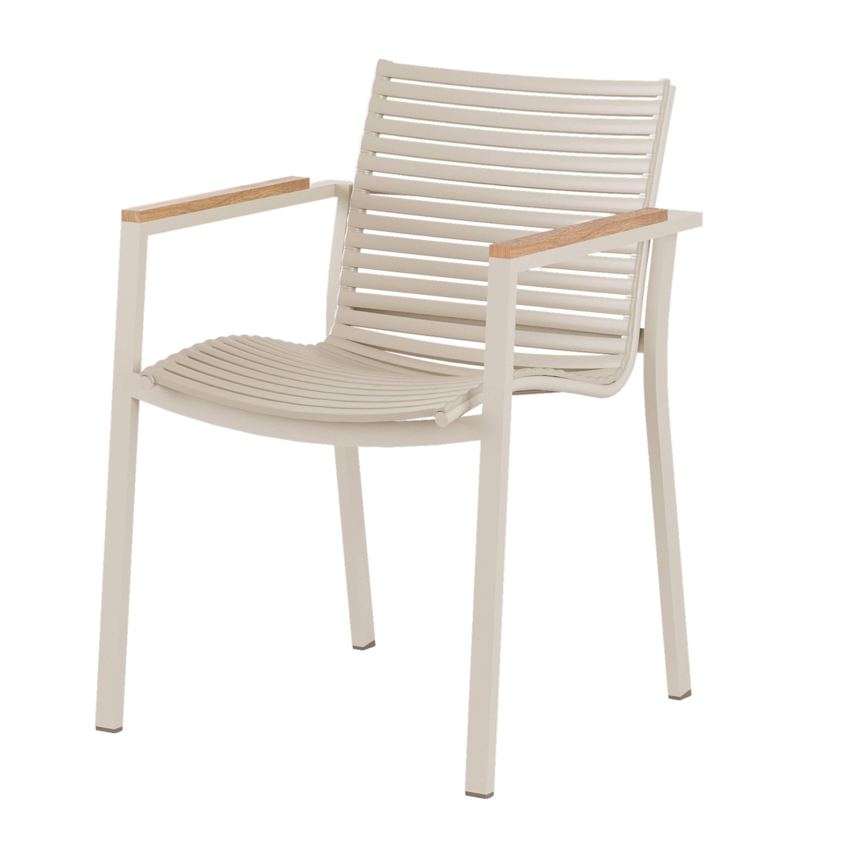 Mood Square Käsinojallinen Tuoli Sandy Grey/Teak