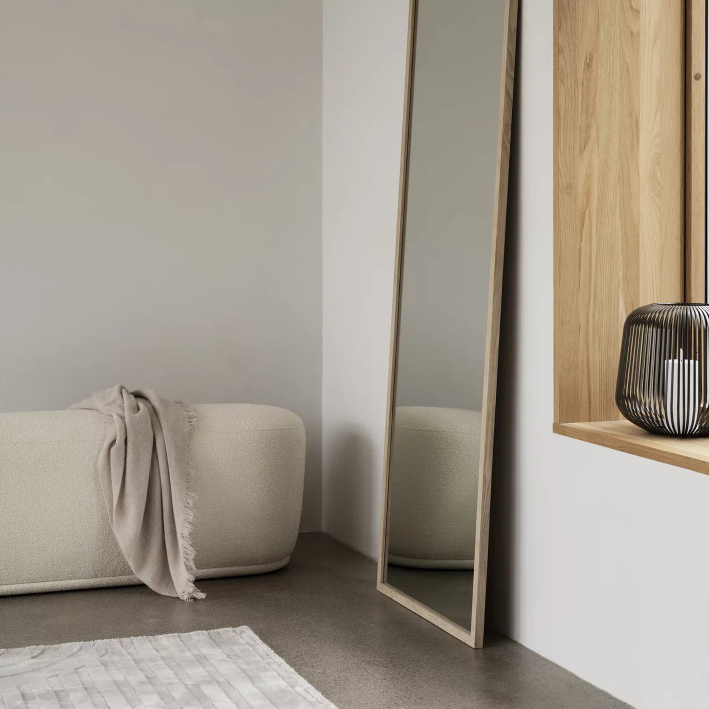 Blomus Kuon Benk Boucla Beige 120cm