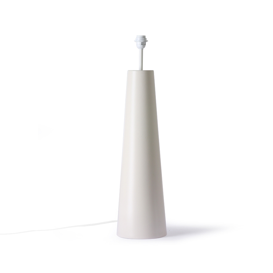 HKliving - Cone Golvlampfot Cream XL - Vit