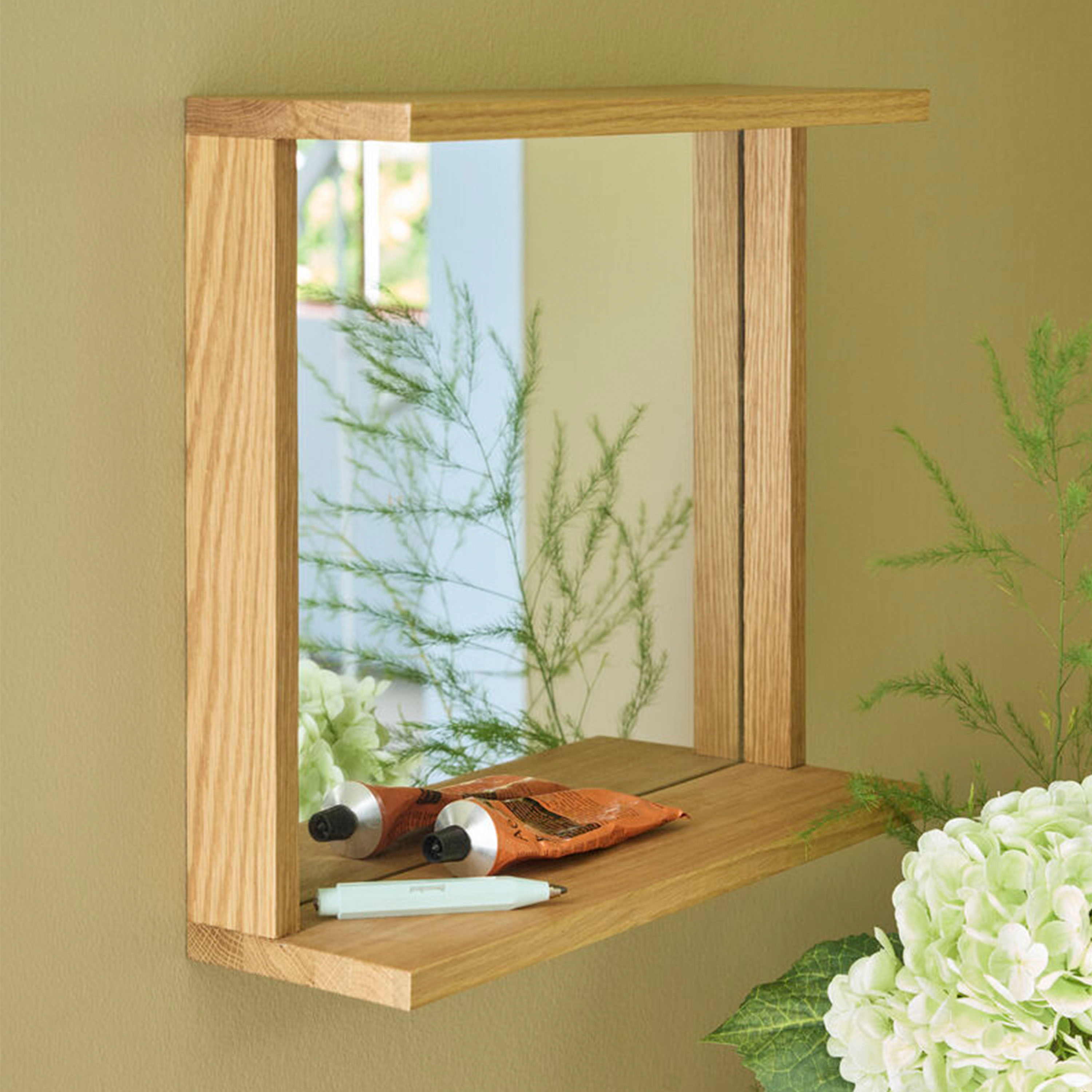 Hübsch Base Speil Natural 35x50