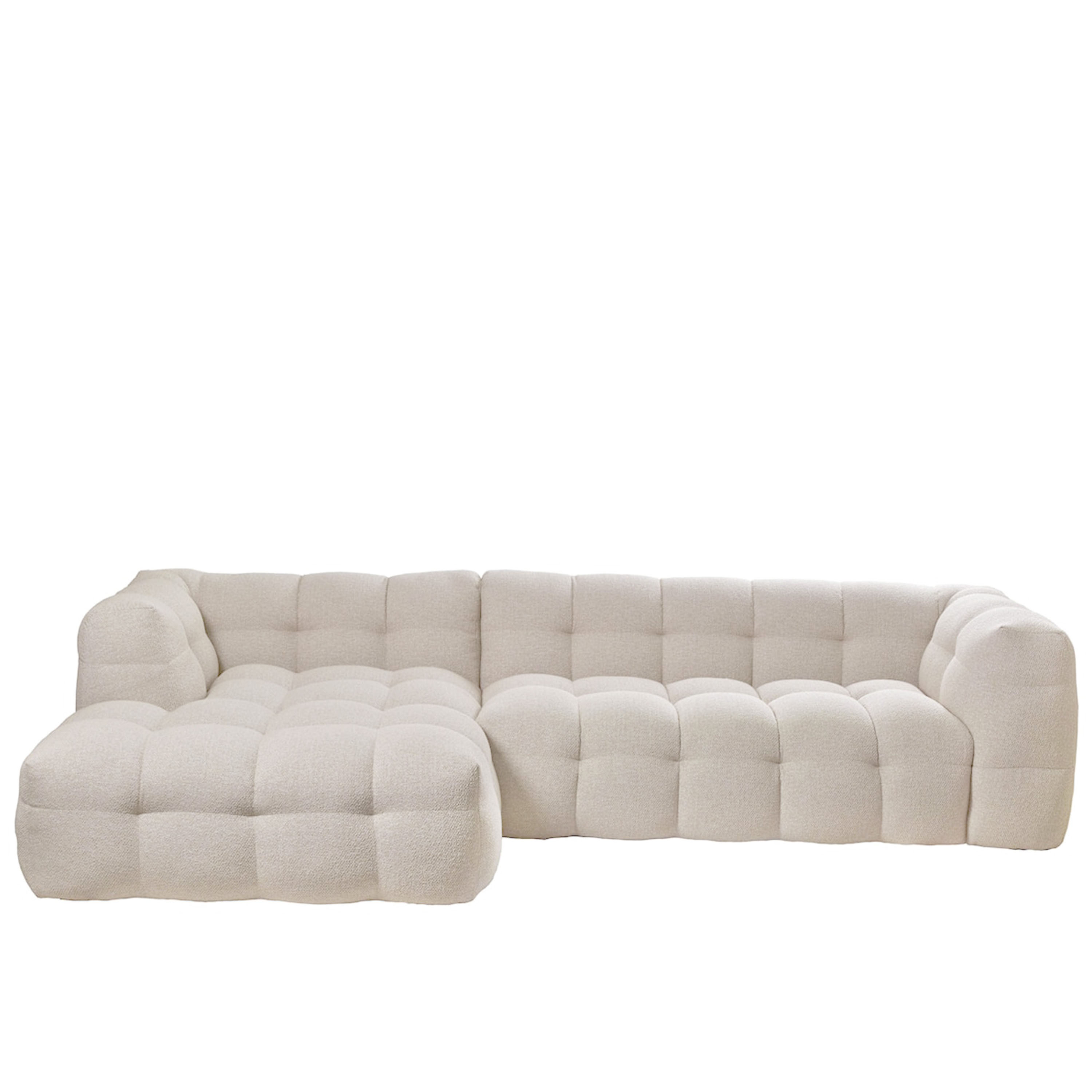 Billie Divansofa Venstre Beige Bouclé