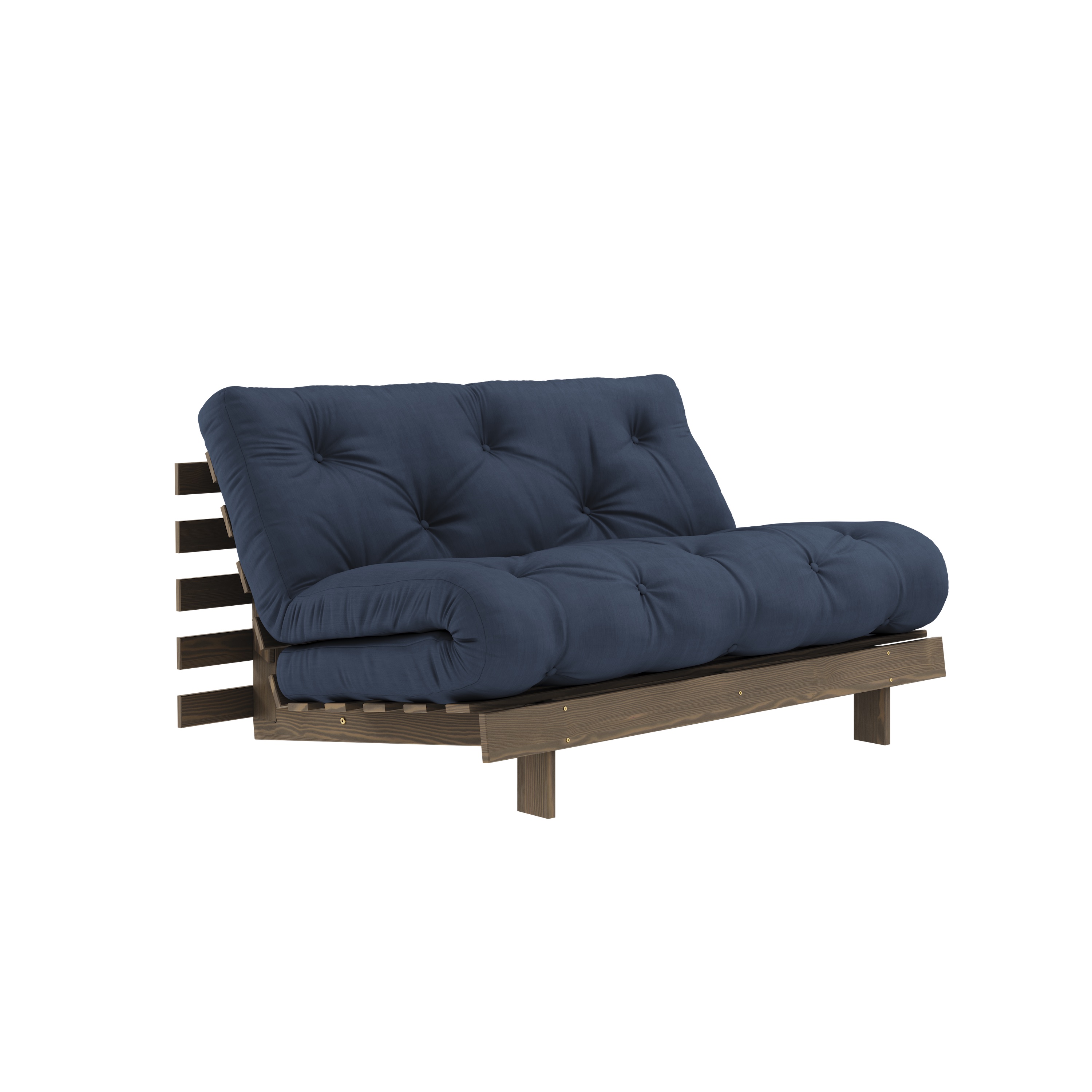 Karup Design - Roots Schlafsofa Braun/Navy 140cm - Blau