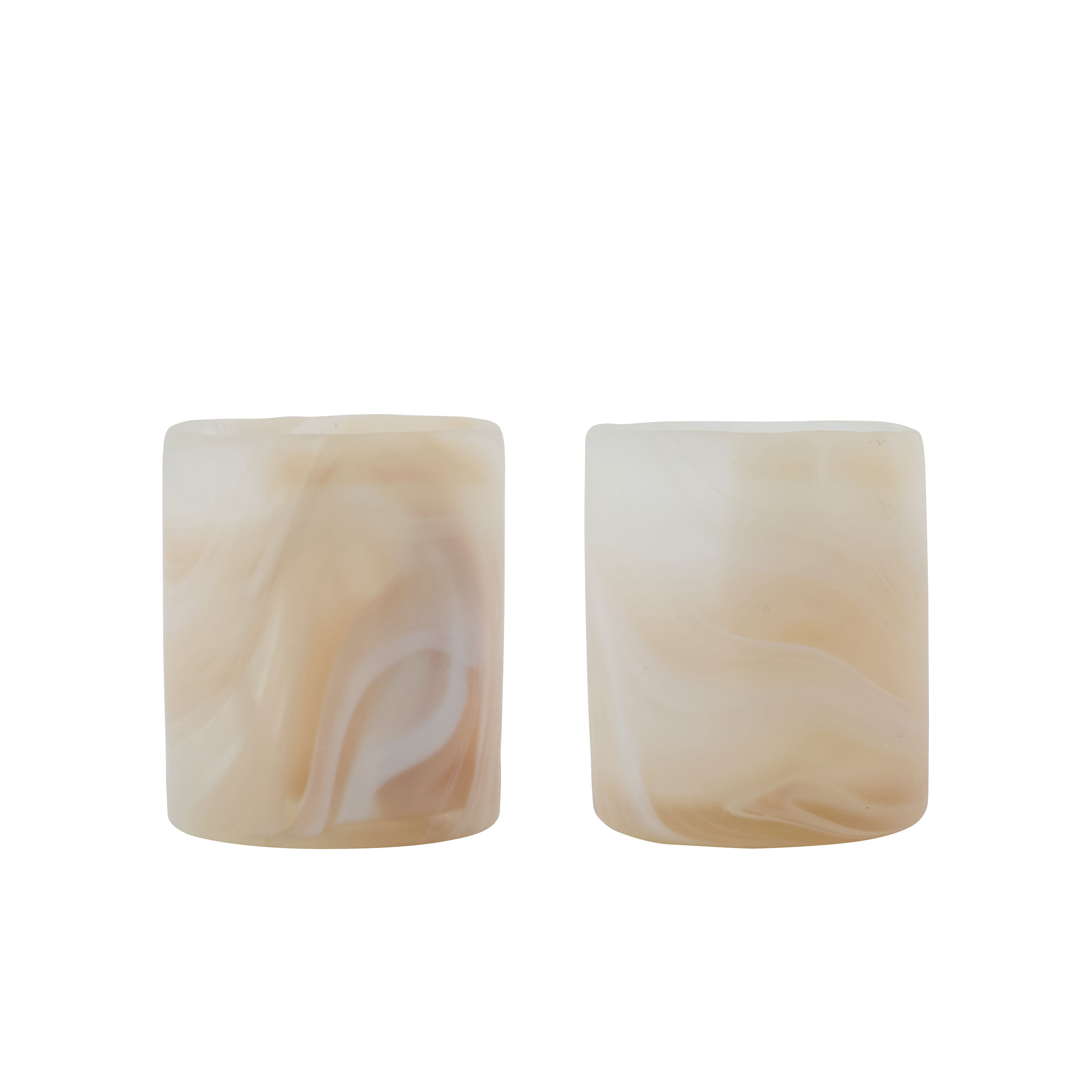 Kae Ljuslykta Beige 2-pack