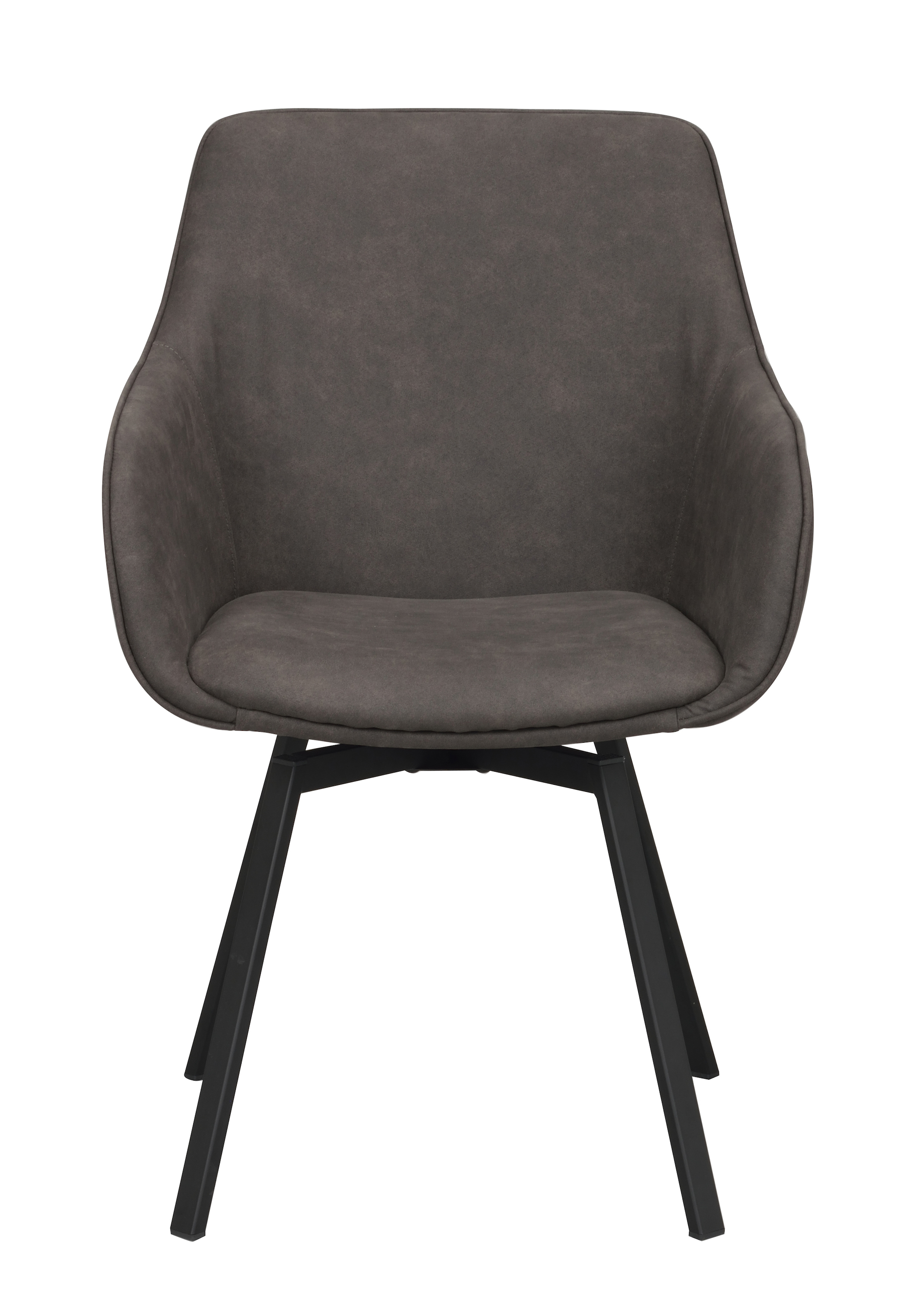 Rowico Home Alison Karmstol Mörkgrå Microfiber/Svart