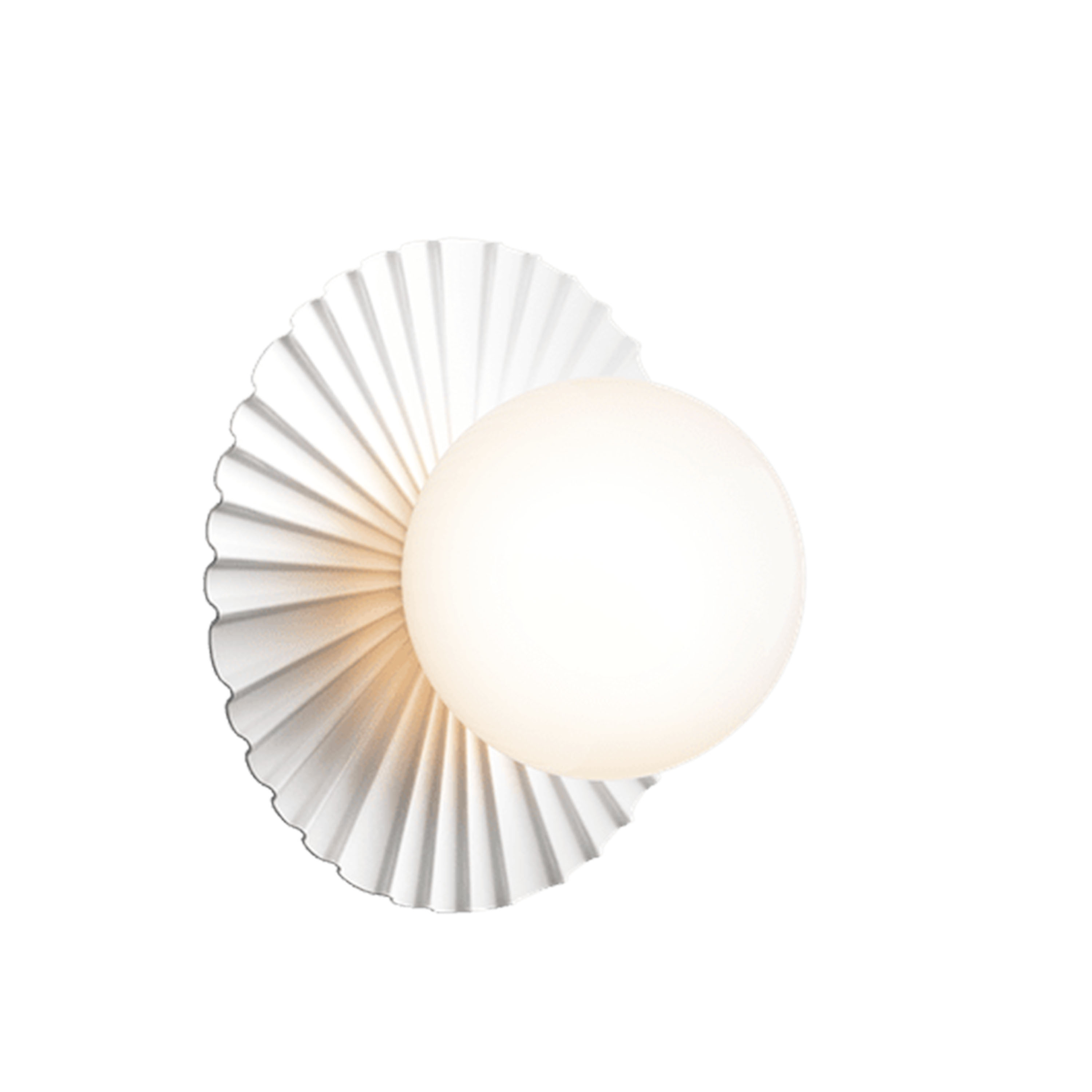 Nuura Liila Muuse Vägg/Taklampa White/Opal Ø20