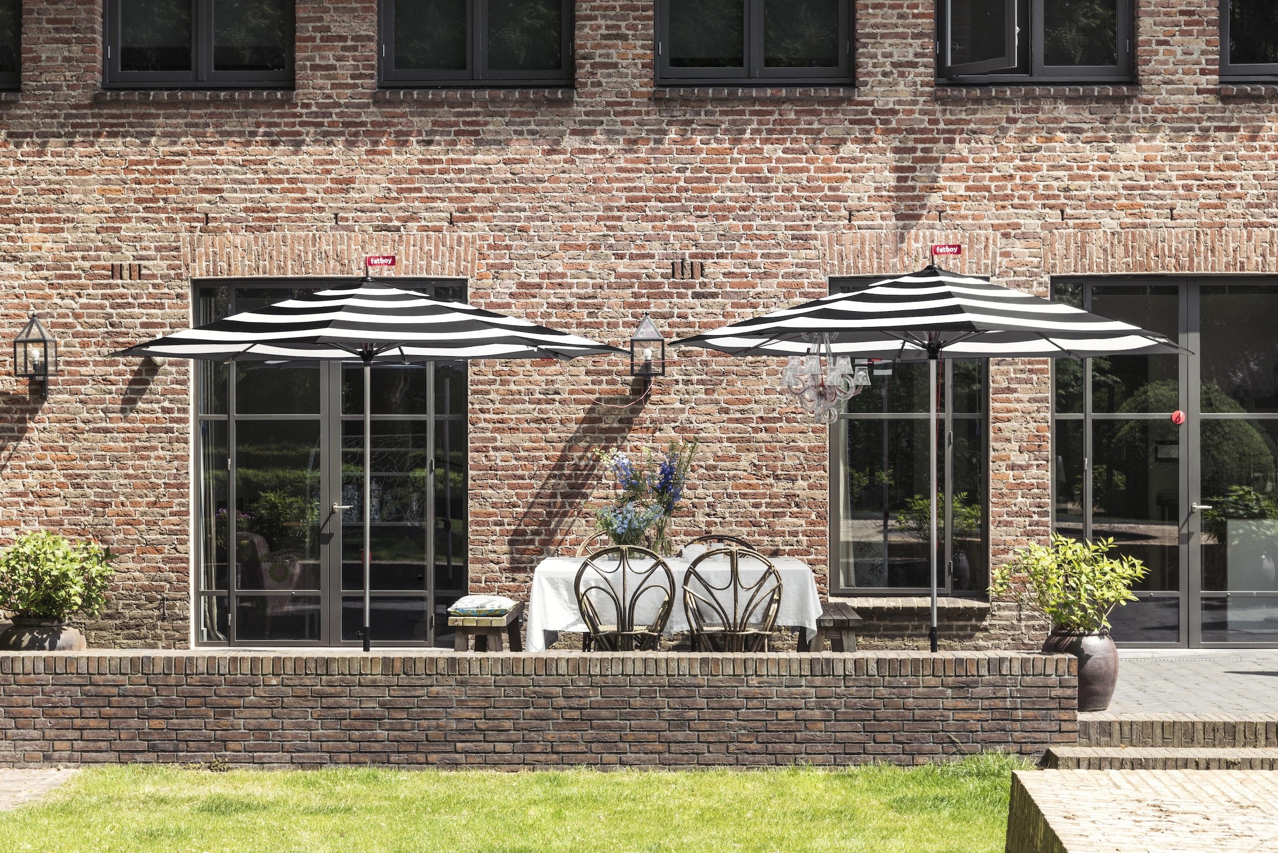 Fatboy Stripesol Parasoll Anthracite