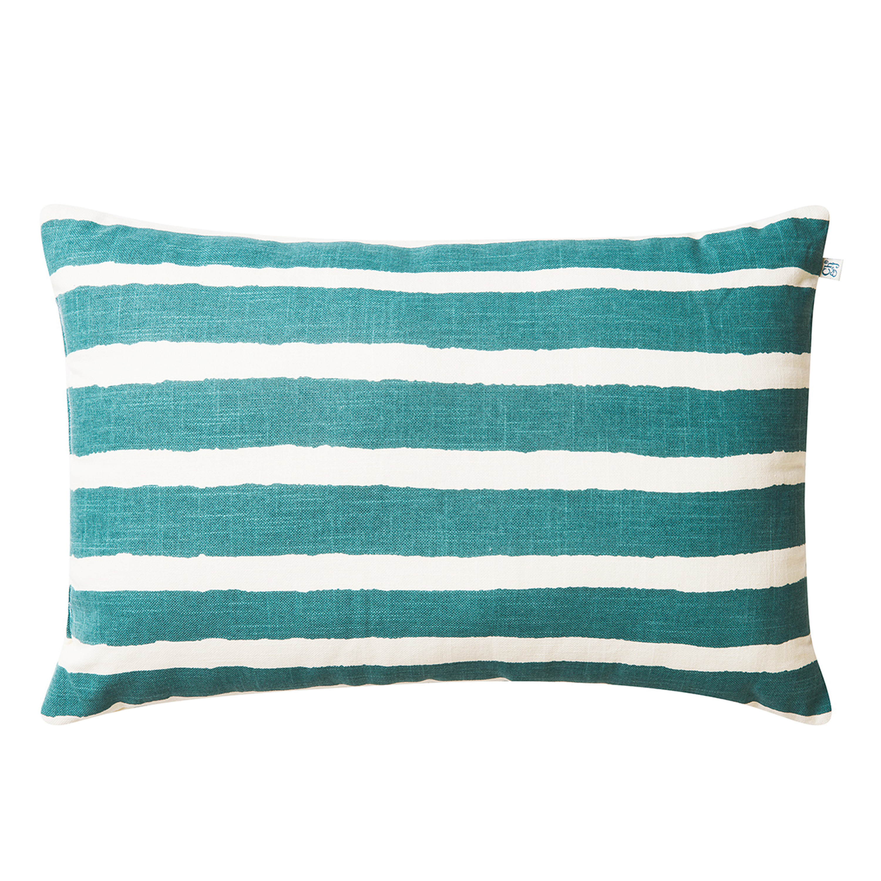 Chhatwal & Jonsson - Block Stripe Outdoor Zierkissen Heaven Blue/Offwhite 40x60 - Blau - Dekokissenbezug