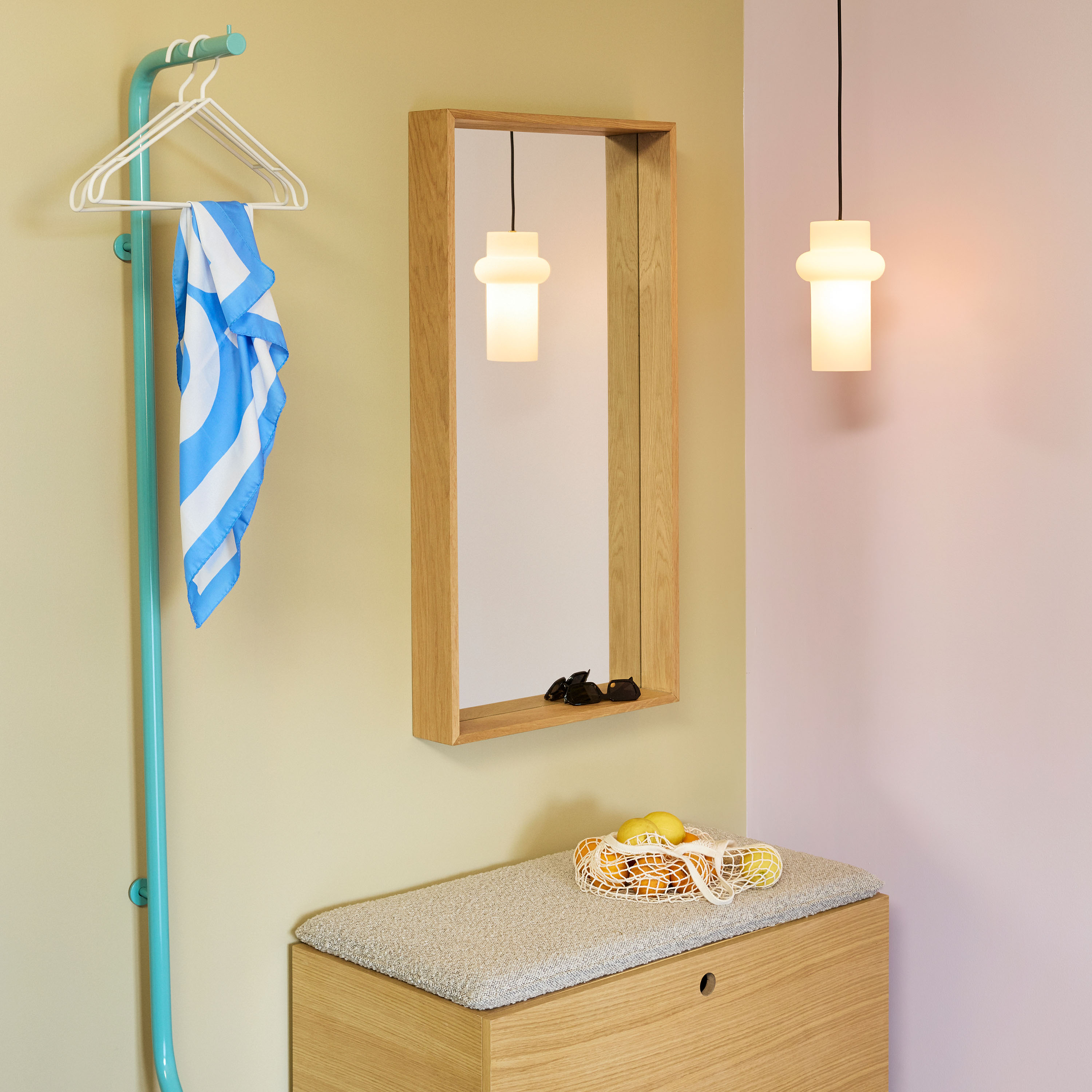 Hübsch Still Speil Natural 103x53