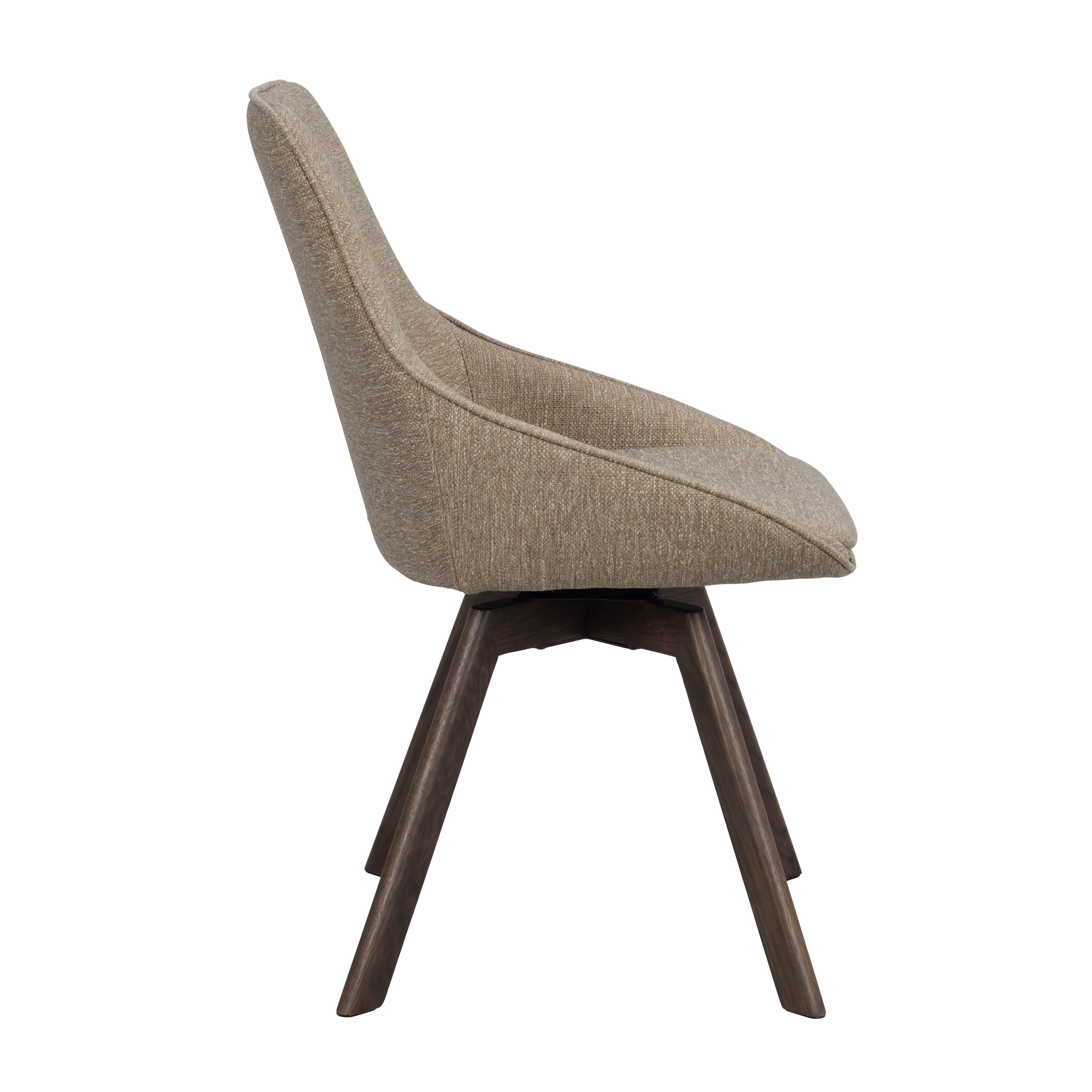 Rowico Home Alison Esszimmerstuhl Dunkelbeige/Braune Eiche