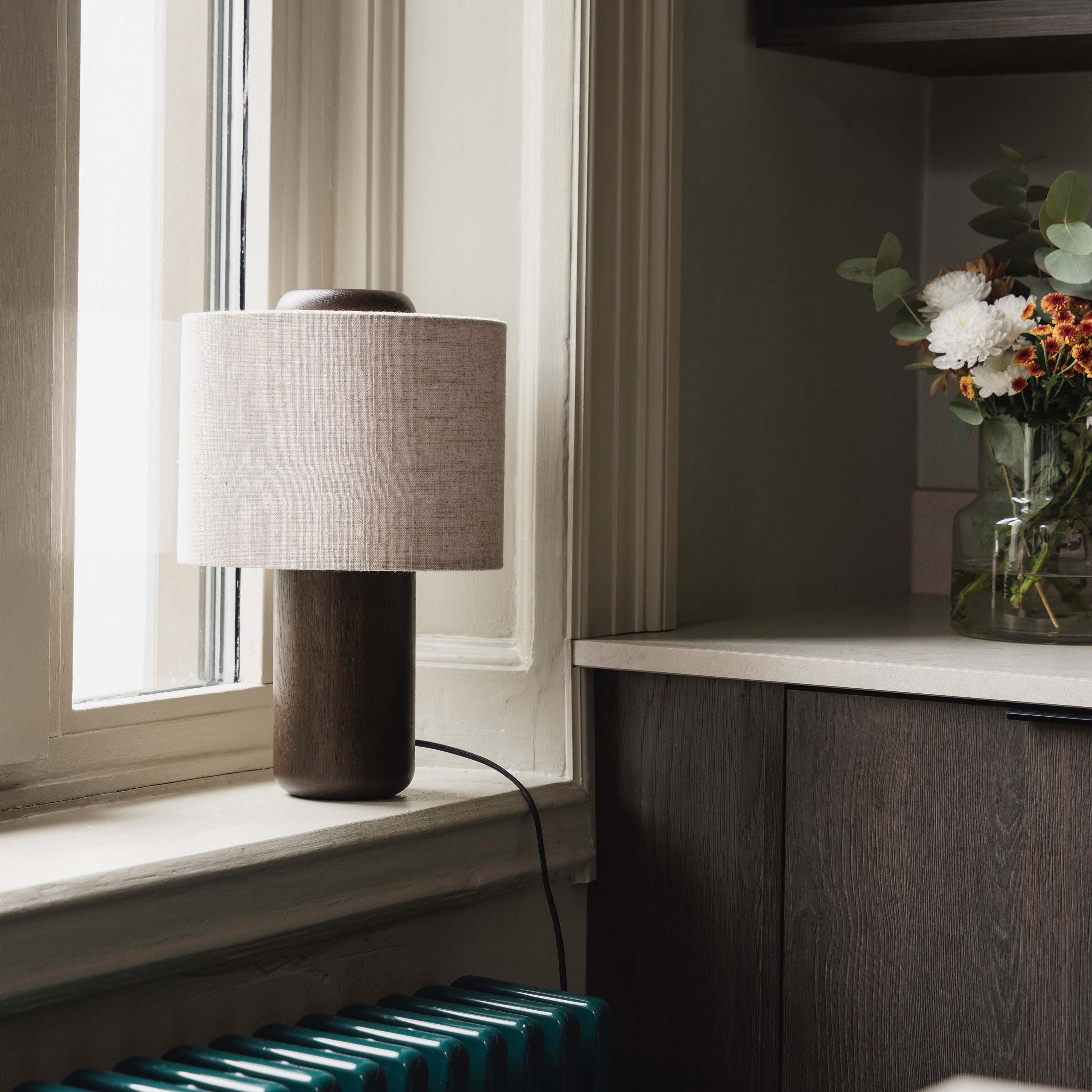 Globen Lighting Bosco Bordslampa Brunbetsad Ek 25cm