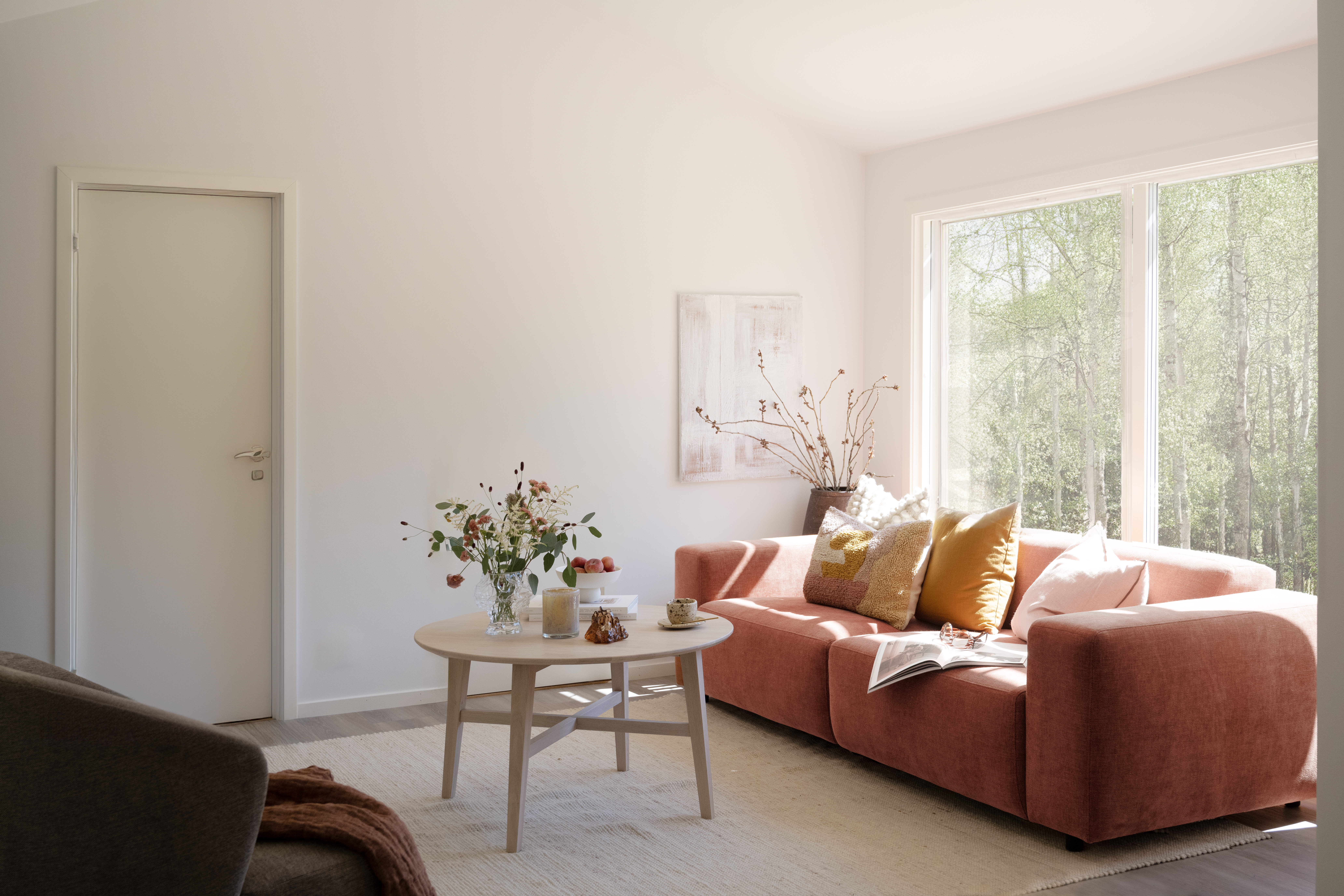 Rowico Home Filippa Couchtisch Rund Weiß Pigmentiert Ø90