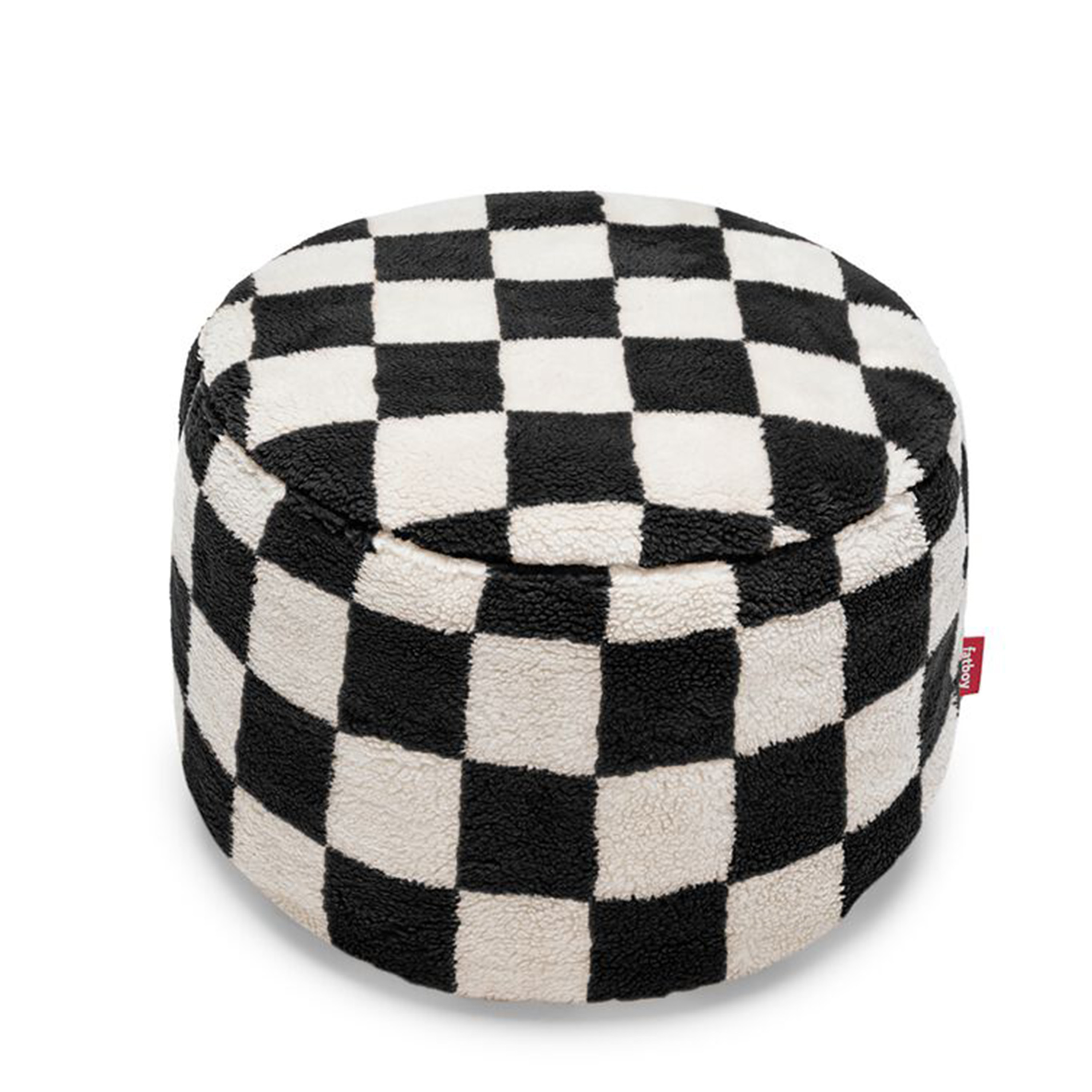 Point Teddy Chess Sittpuff Black Ecru