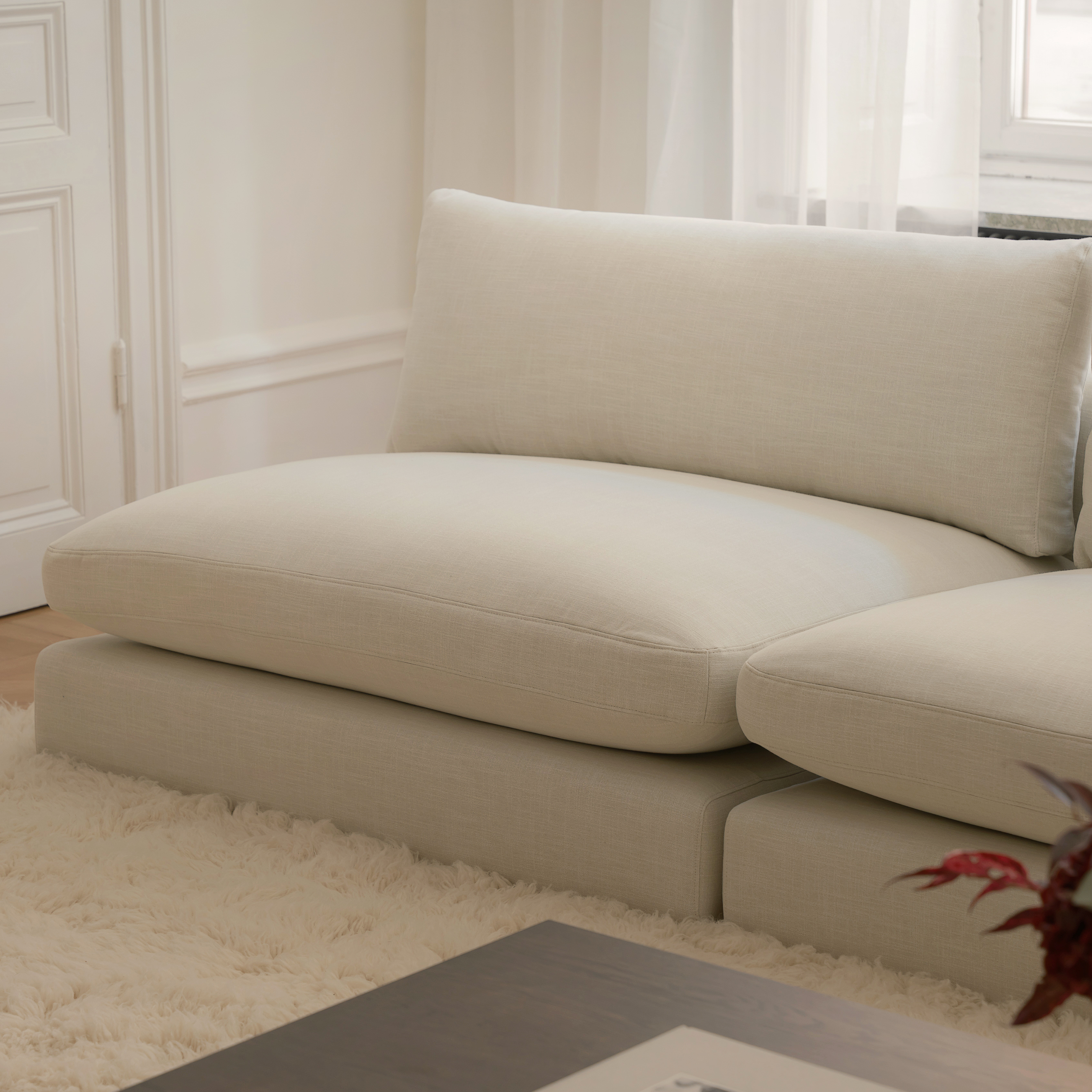 Sleepo Collection Capri 1.5-sits Soffmodul Beige 120cm