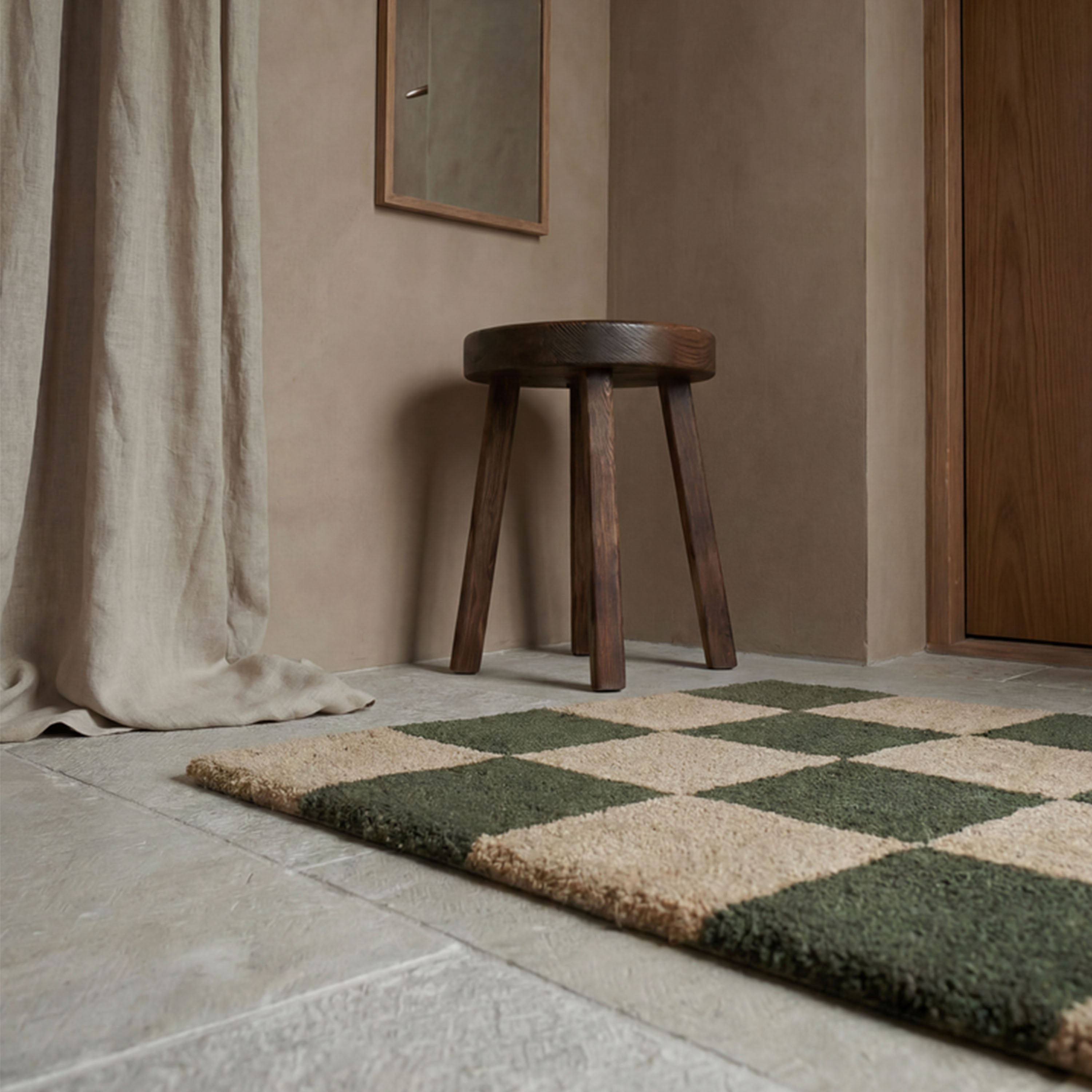 Classic Collection Square Dørmatte Skoggrønn 85x130