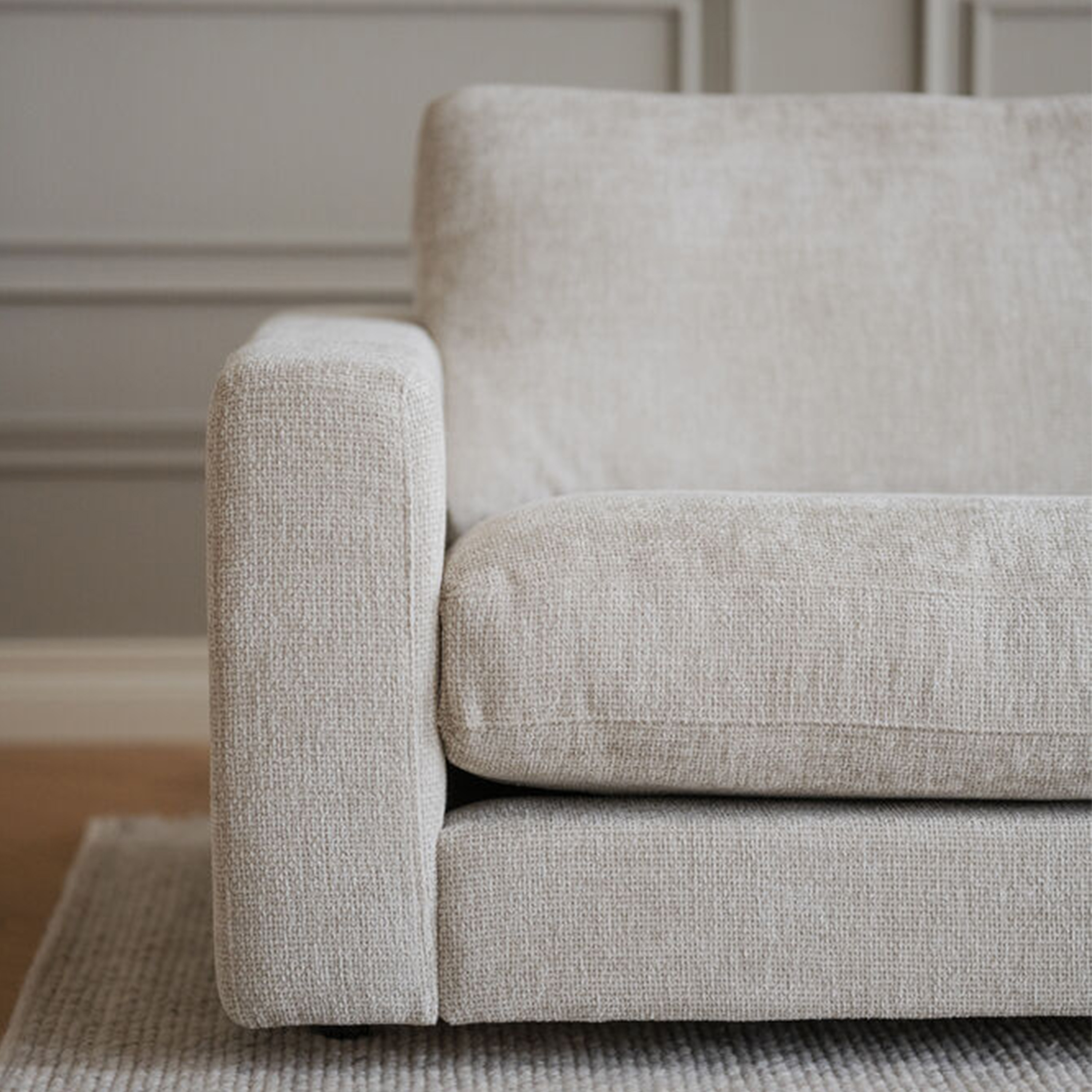 Rowico Home Duncan 3-sits Soffa Schäslong Höger Ljusgrå