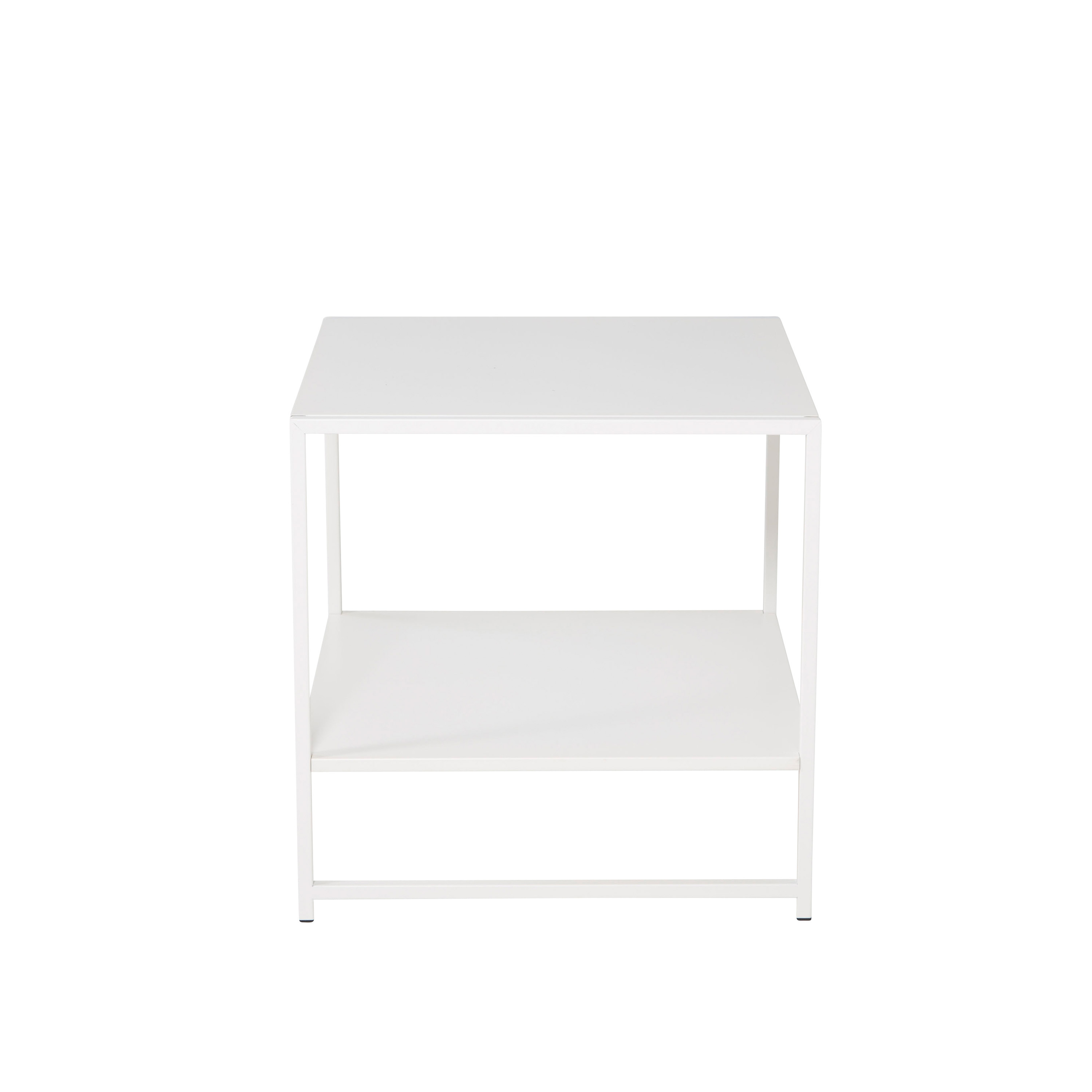 Staal Sidobord Vit 51cm