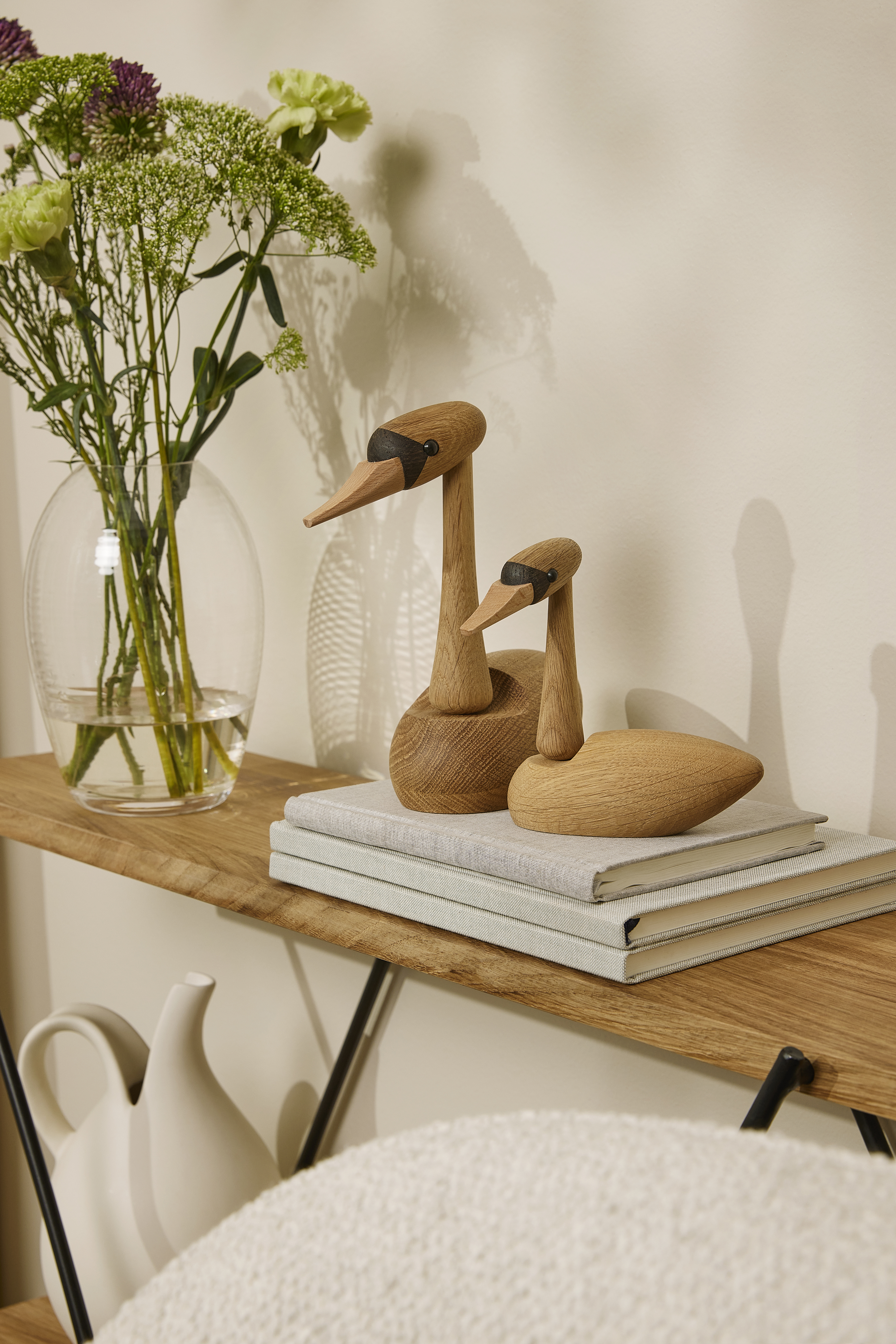 Spring Copenhagen The Swan Koriste Tammi 19cm