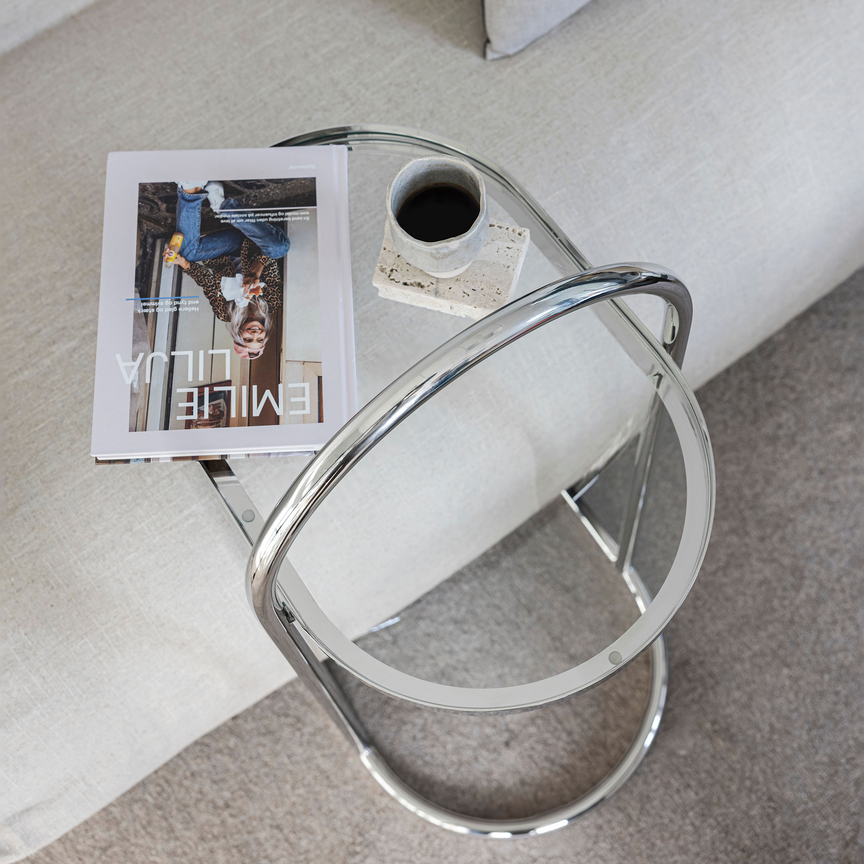 Mette Ditmer Moves Sidobord Chrome 51x76