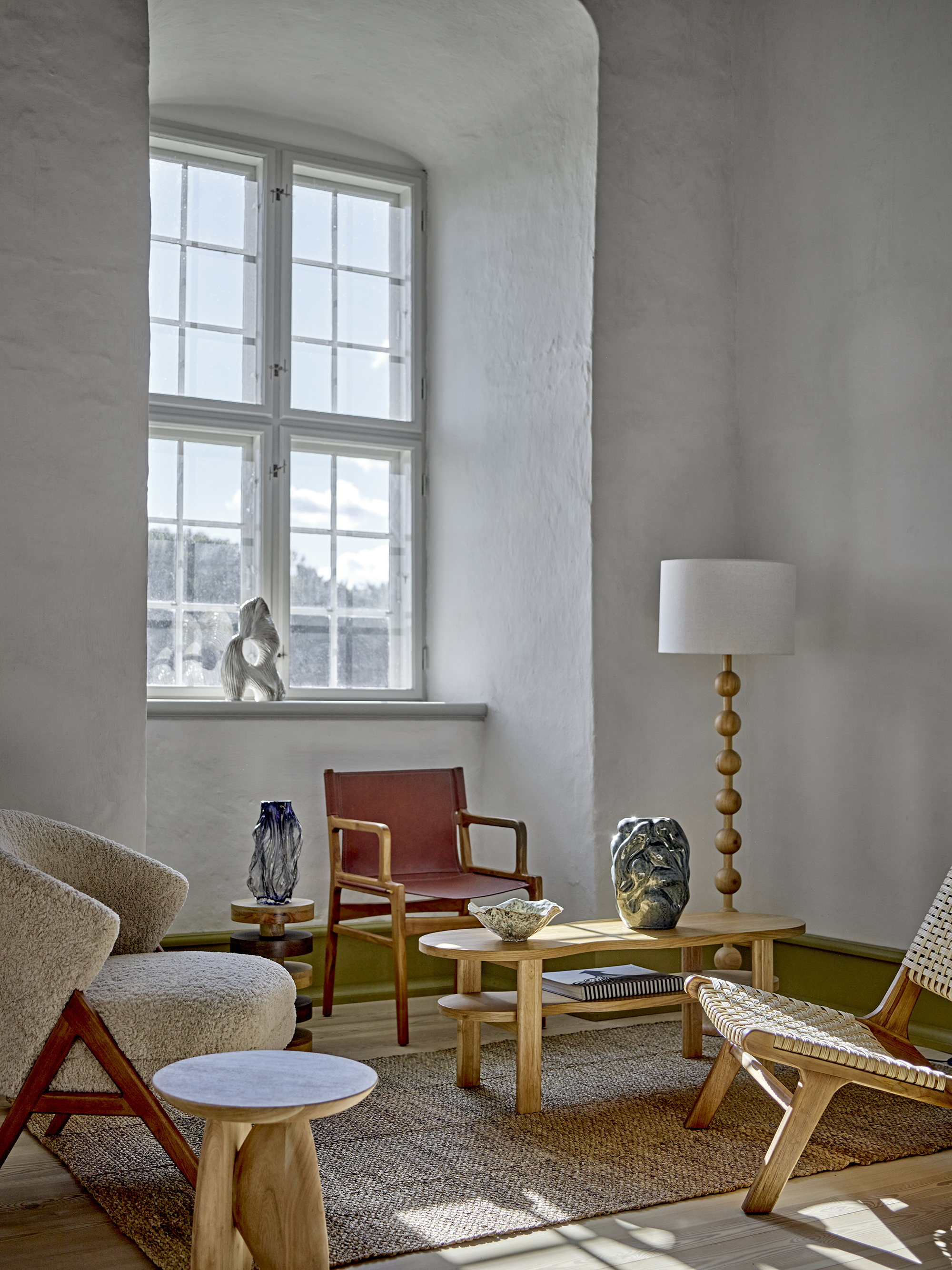 Bloomingville Giacoma Golvlampe Nature 154,5cm