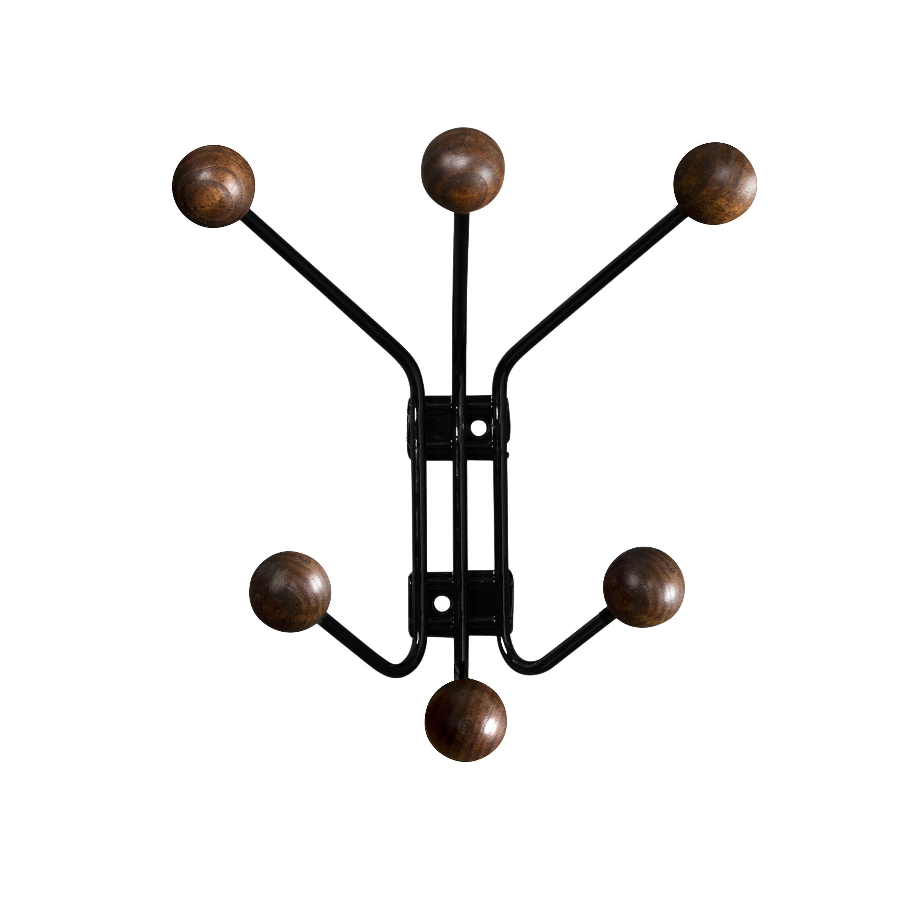 Bill Garderobenleiste Schwarz/Walnuss Ton XSmall