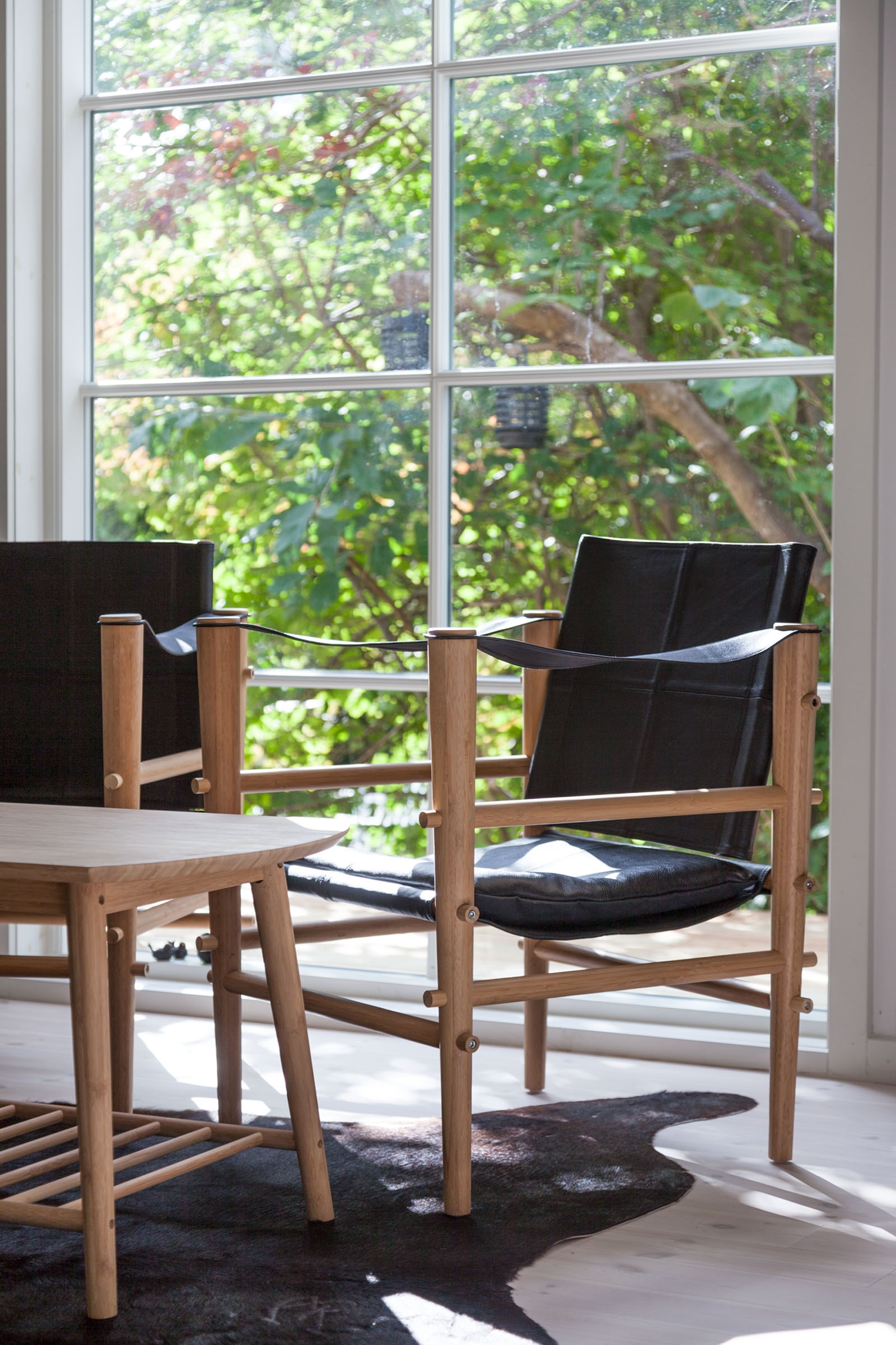 Cinas Noble Safari Loungestol Svart/Trä