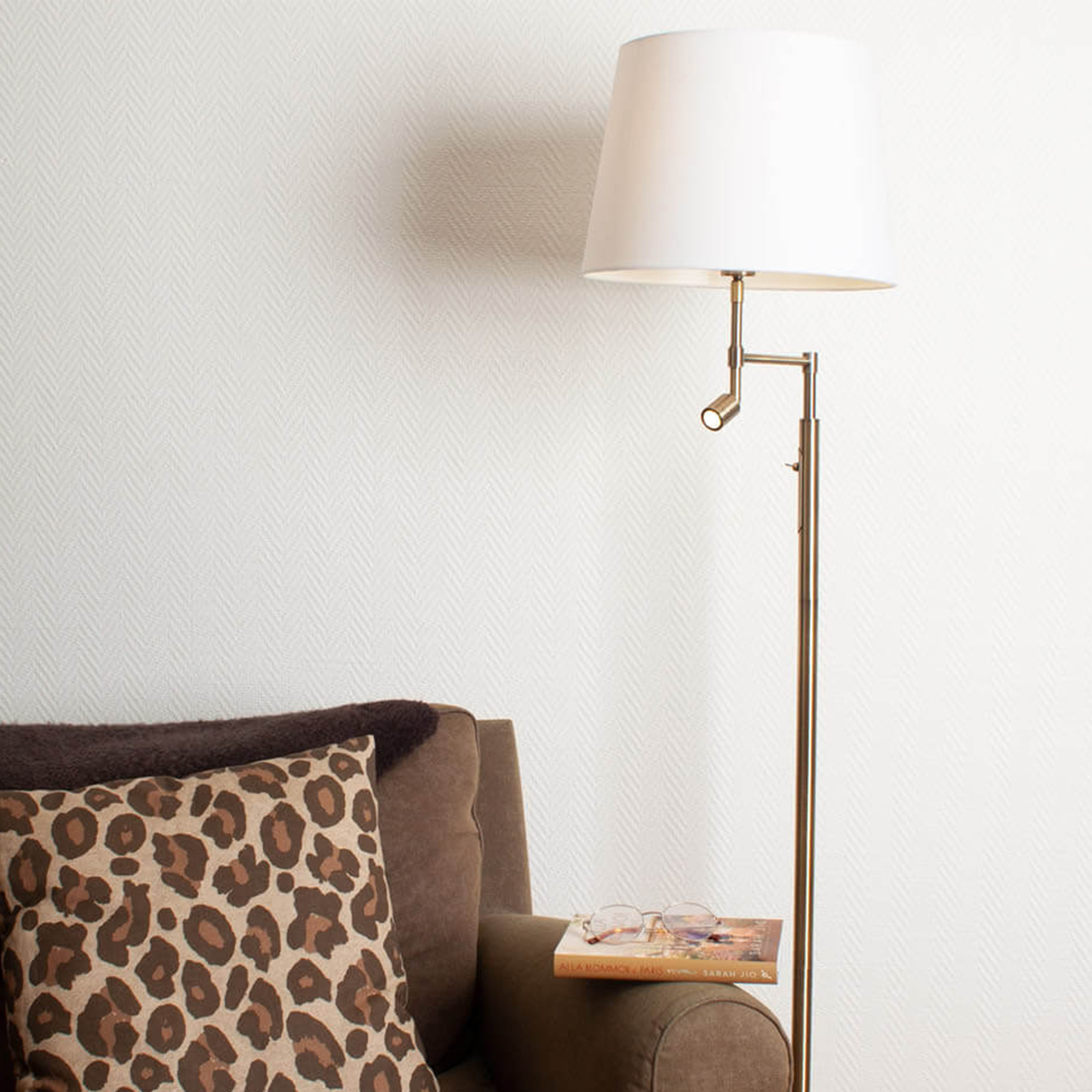 By Rydéns Orlando Golvlampa Antik/Beige 157cm