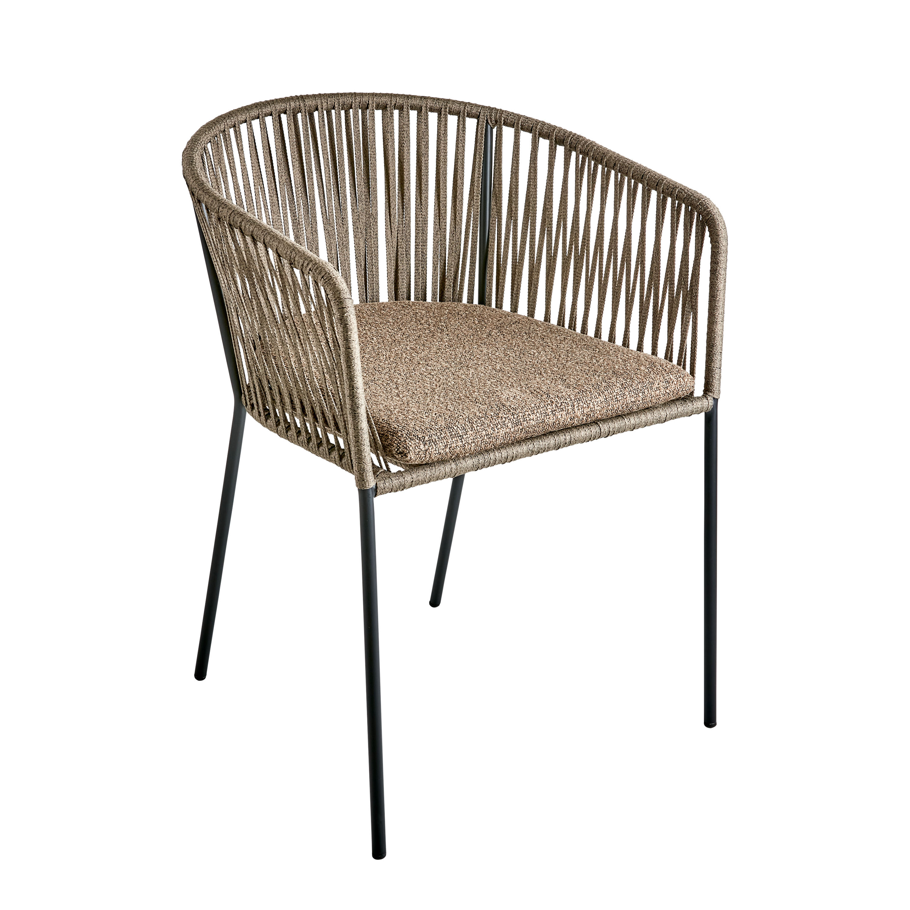 Brafab - Piatto Karmstol Black/Raw Peanut - Svart