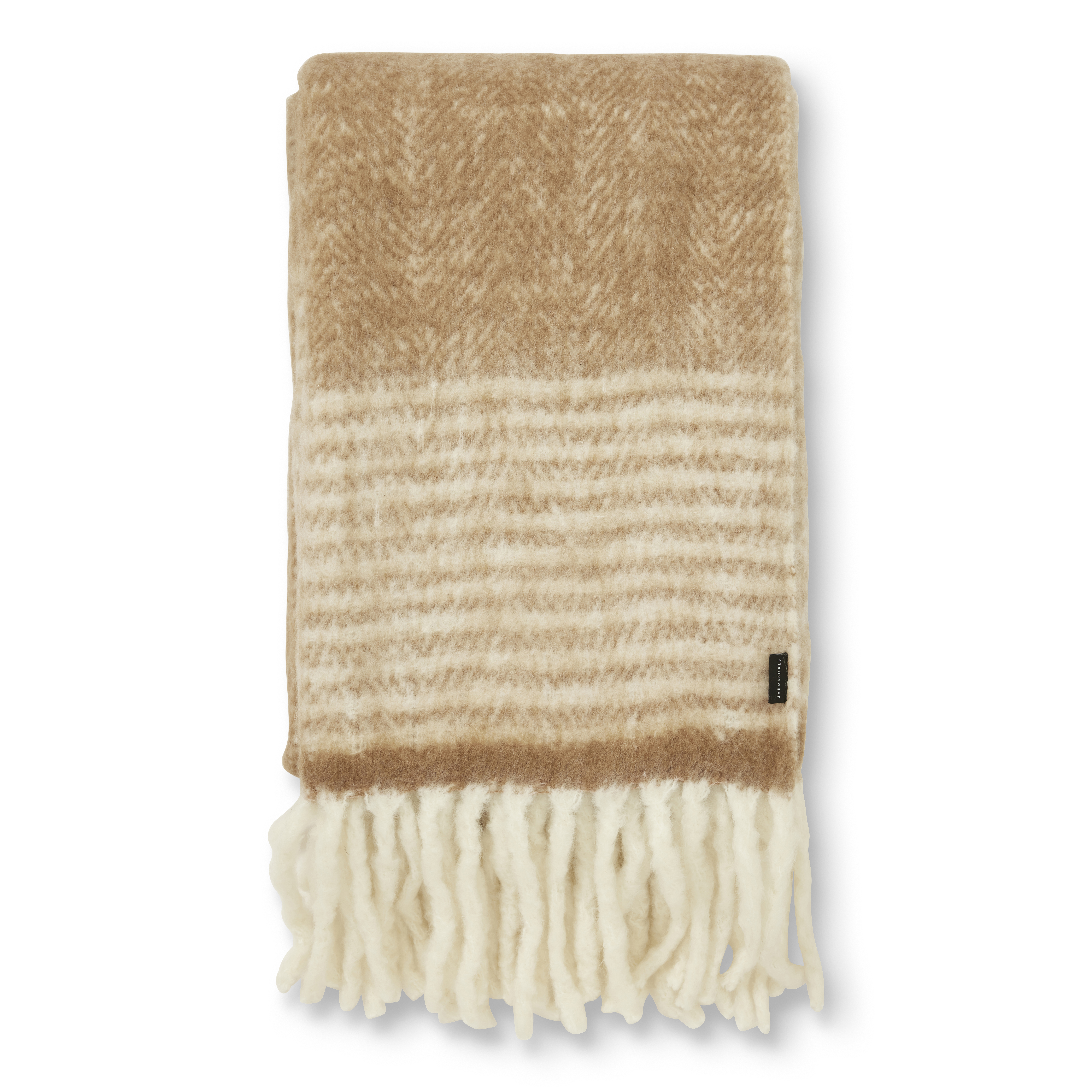 Jakobsdals - Almond Mohair Pläd Beige 130x170