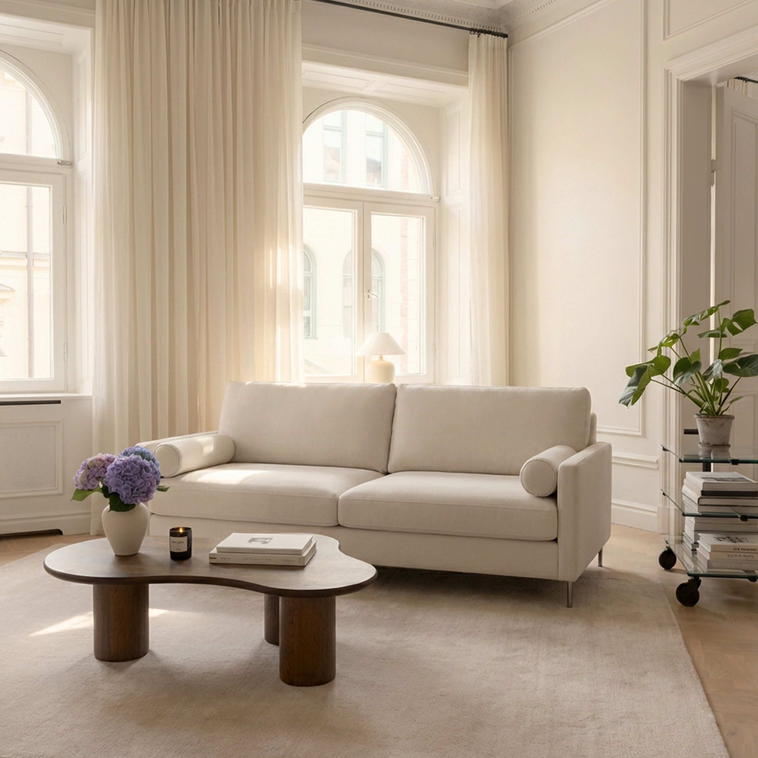 Sleepo Collection Åre 3-seater Sofa Creme 227cm