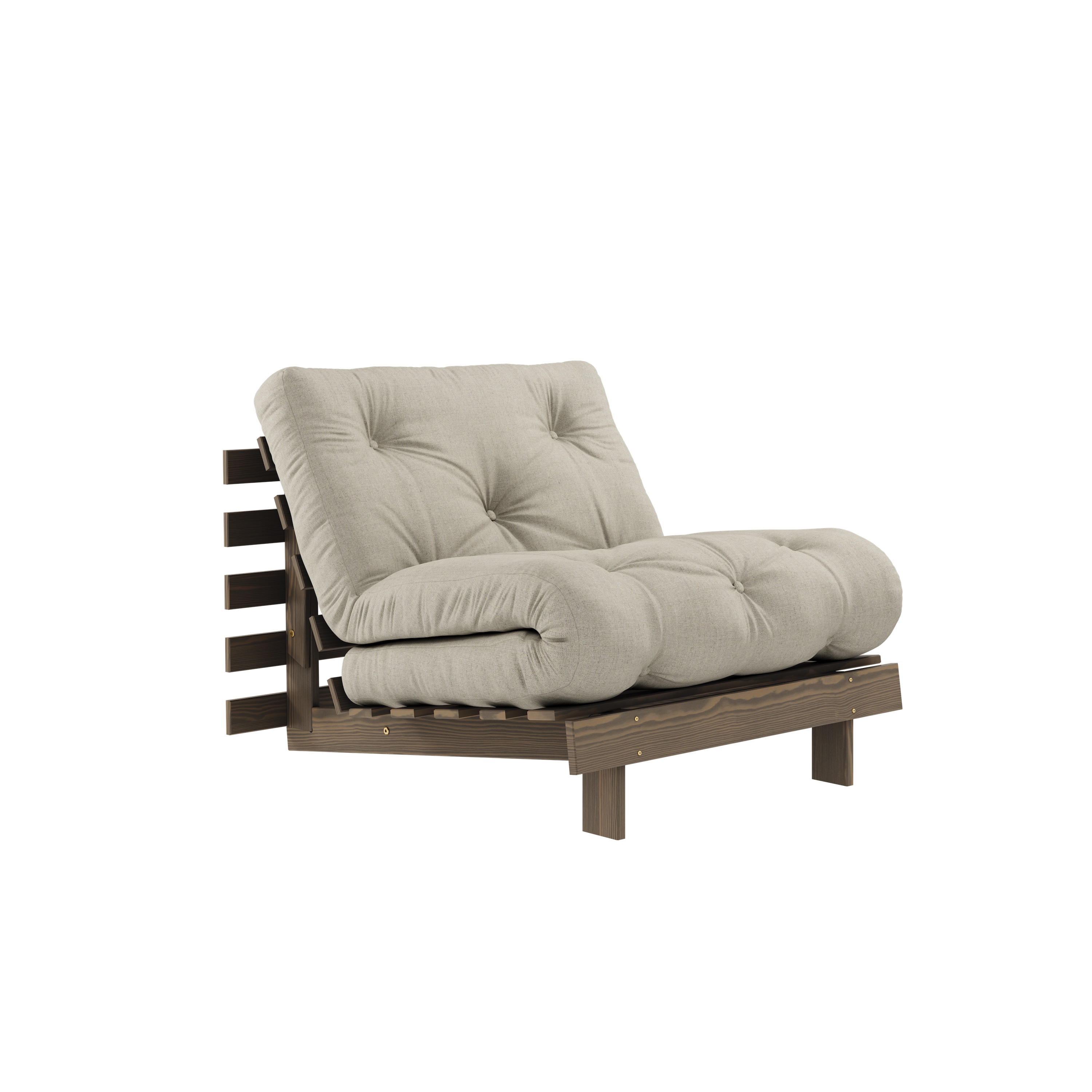 Karup Design - Roots Bäddfåtölj Brun/Linen 90cm - Beige