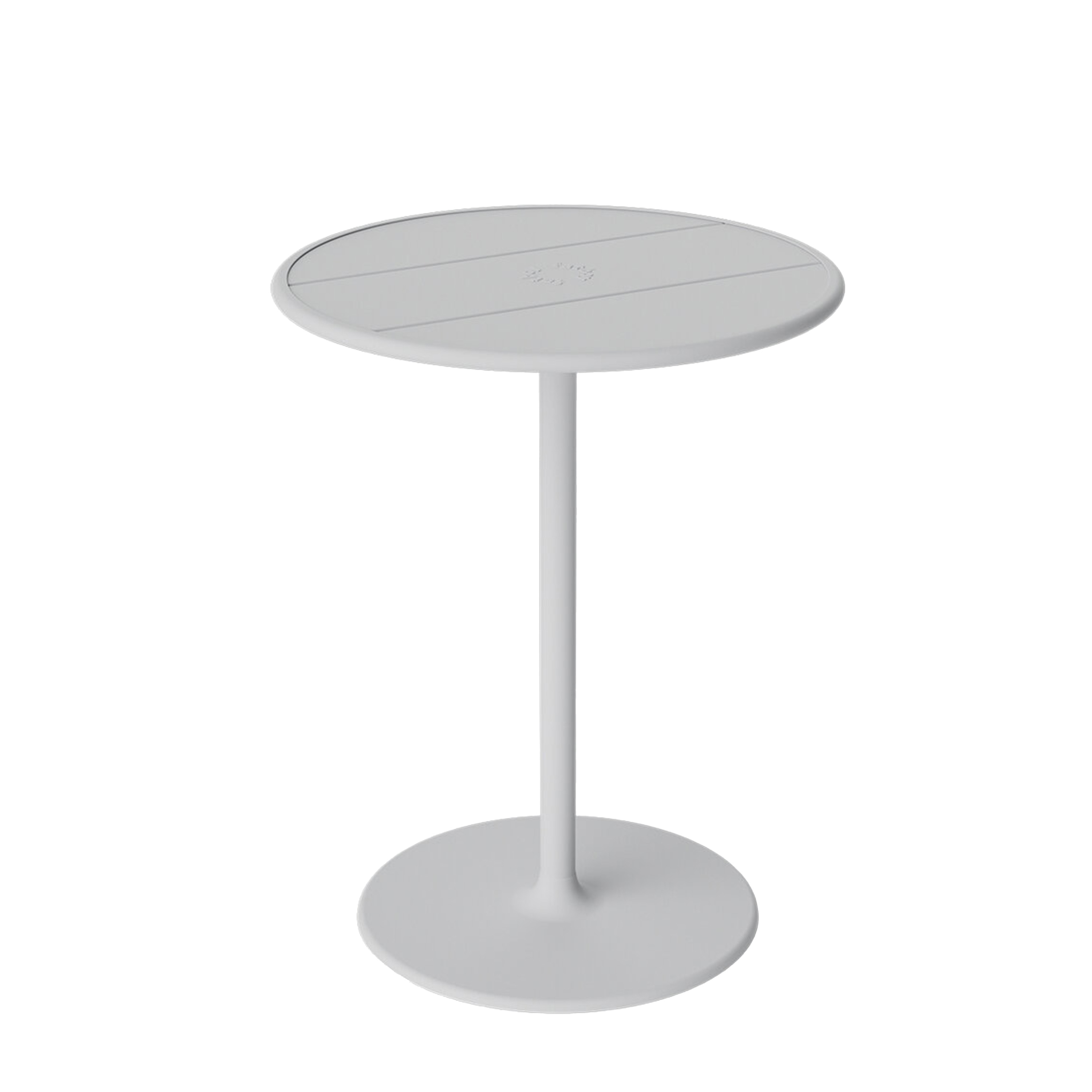Fatboy - Fred's Bistreau Pöytä Light Grey Ø60 Harmaa - Aluminium - Kahvilan pöytä ja parvekepöytä