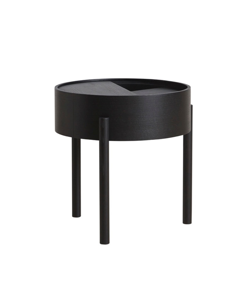 Woud - Arc Sidebord Svart Ø42 - Salongbord