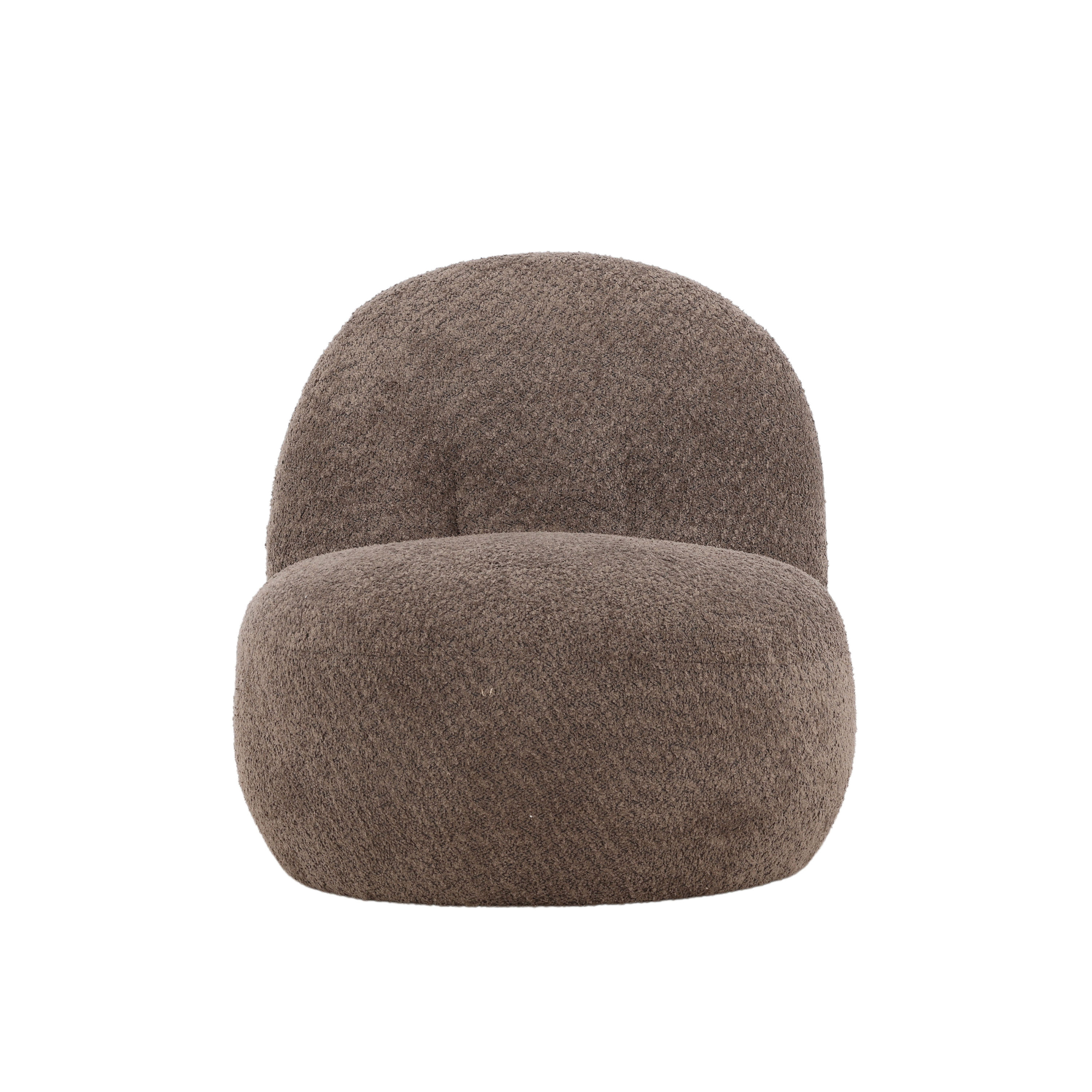 Omaha Loungestol Brun Bouclé
