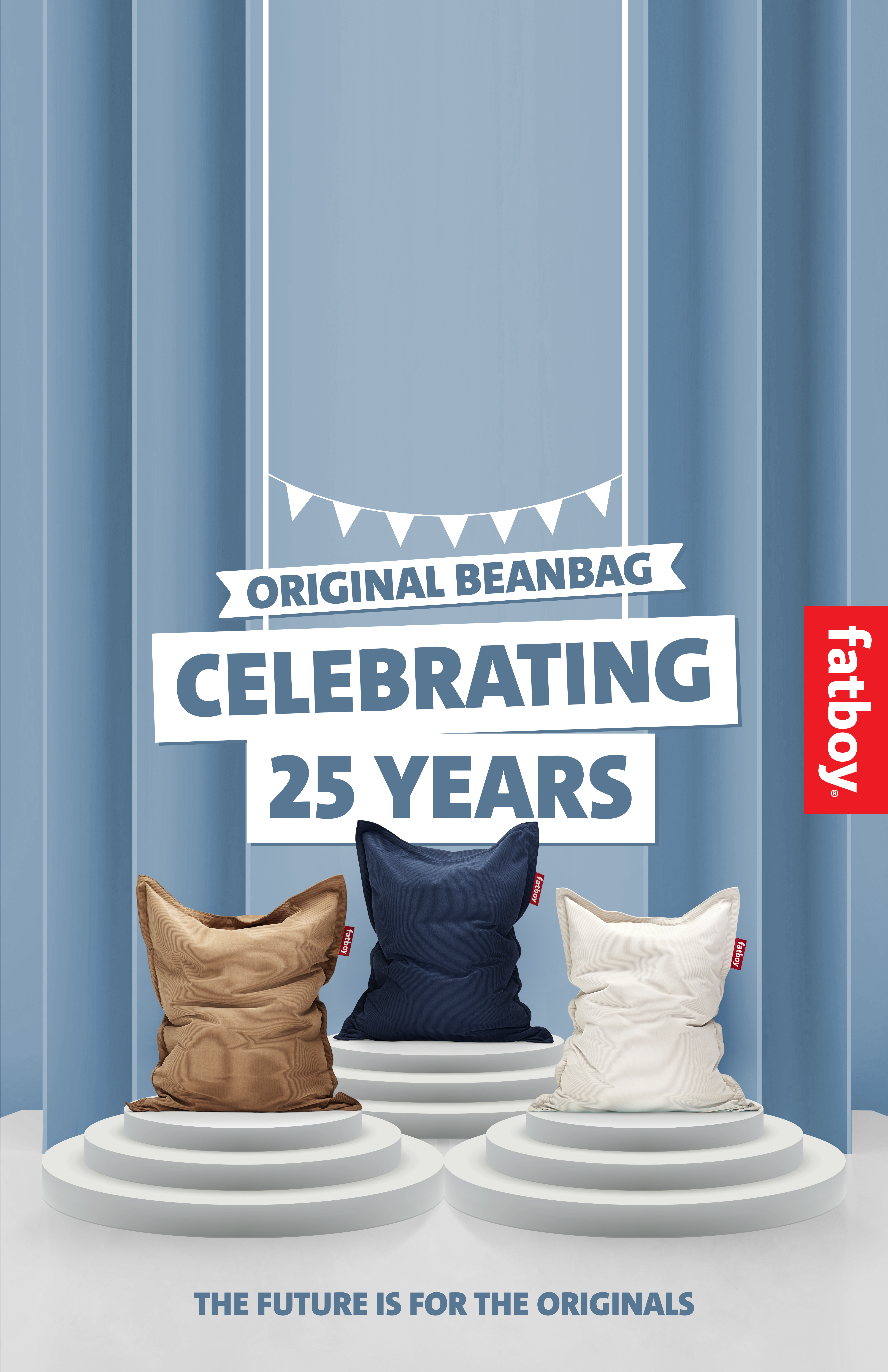 Fatboy Original Slim Recycled Cord Puff Cream