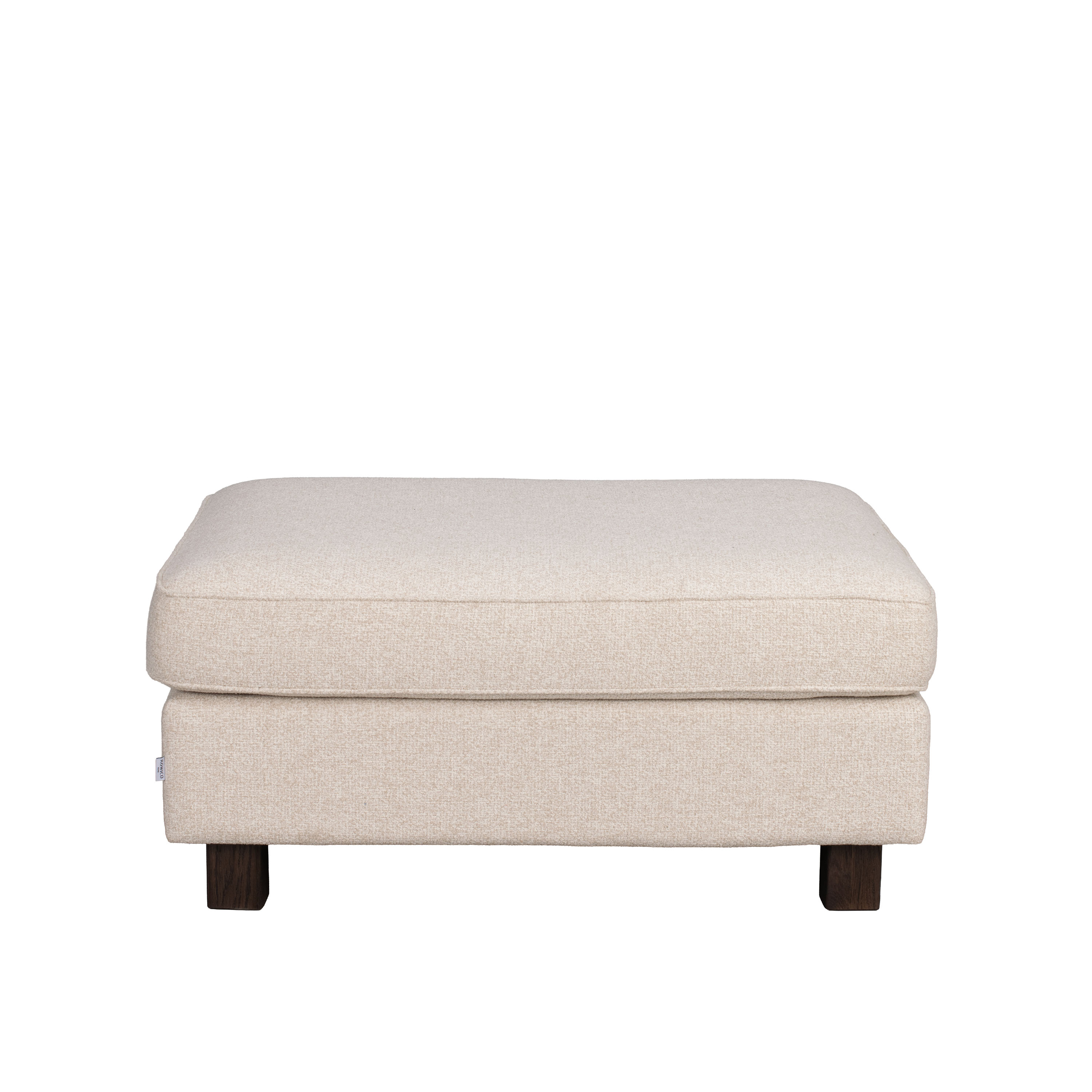 Hartsville Fotpall Ljusbeige/Mörkbrun Ek