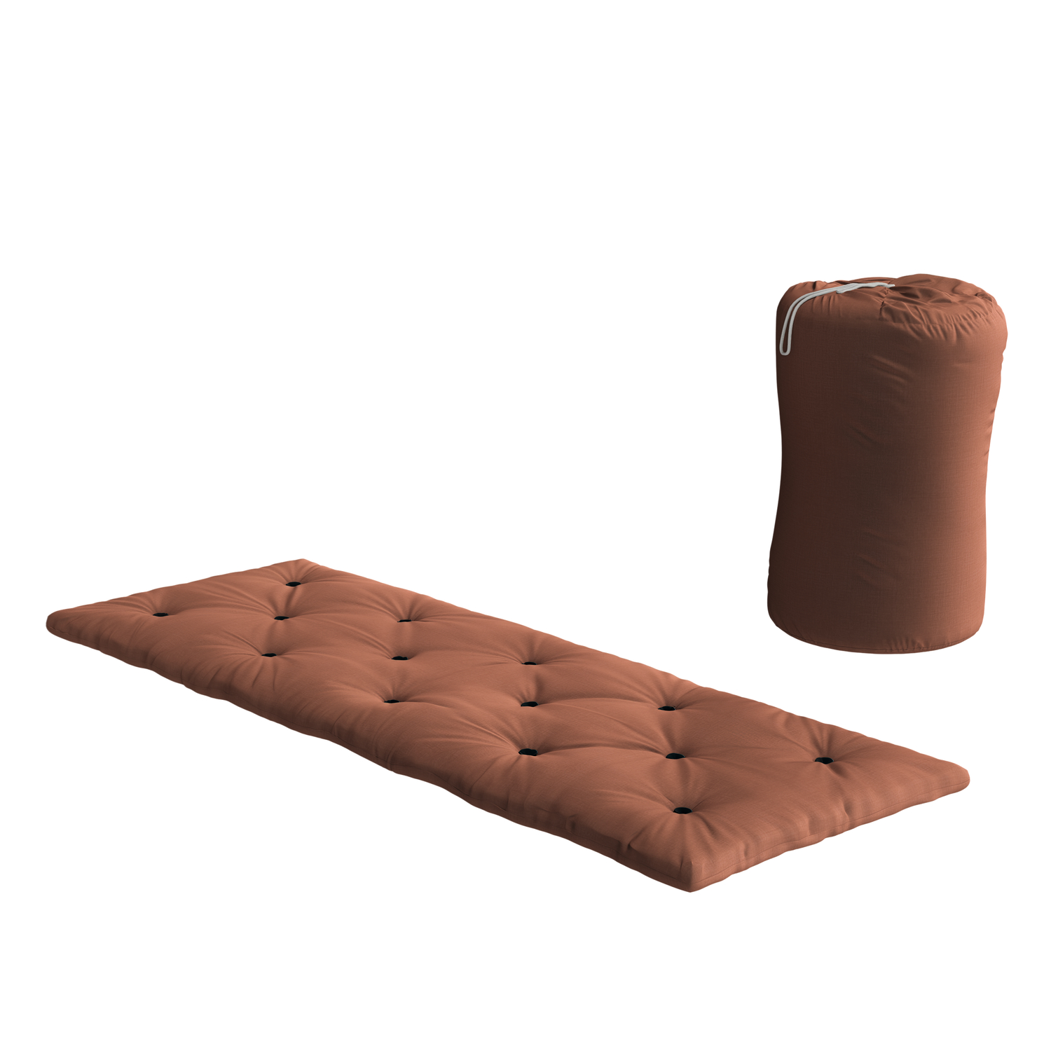Karup Design - Bed In A Bag Madrass Leirebrun 190x70cm - Futon madrasser