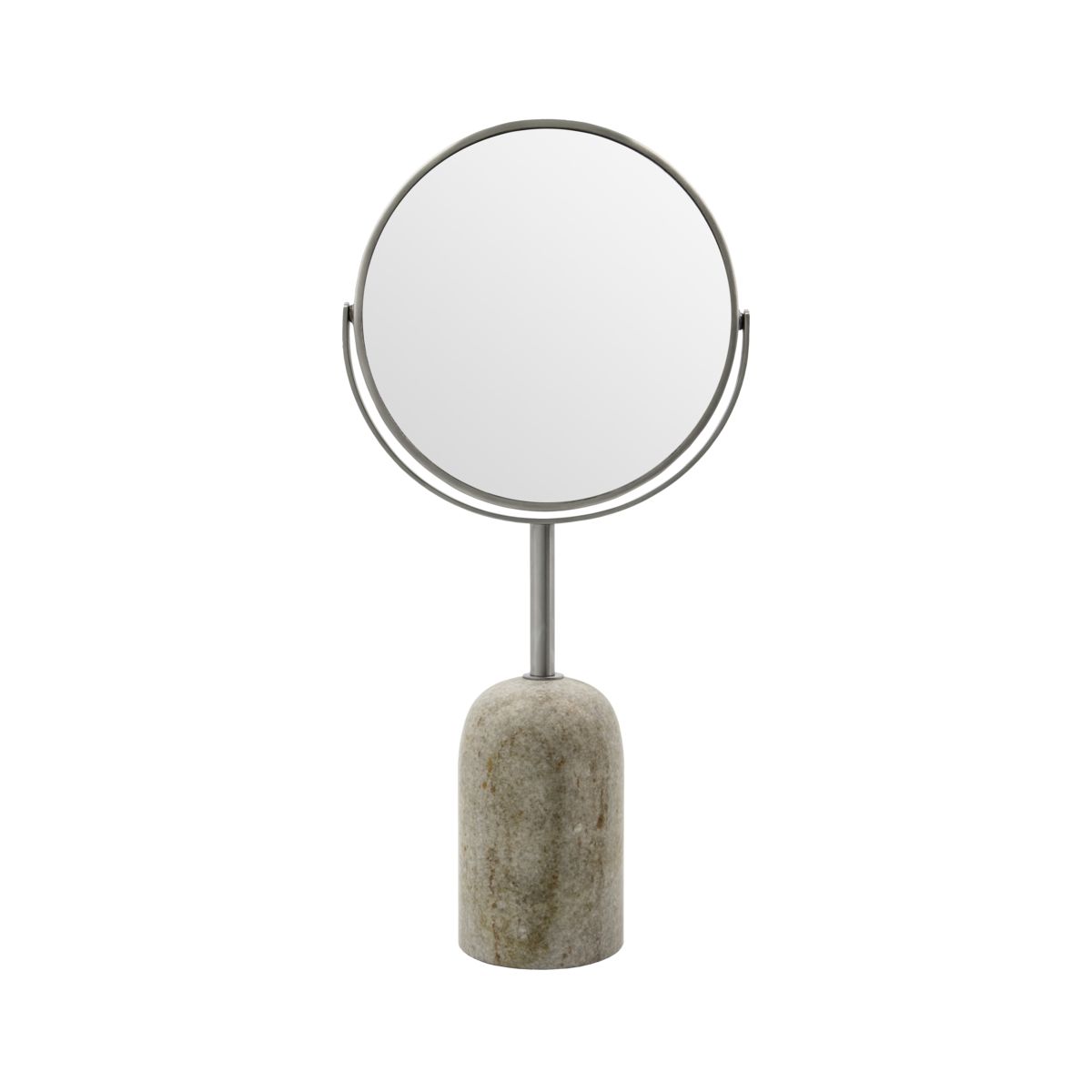 Meraki - Marble Zweiseitiger Spiegel Beige Ø19 - Badezimmerzubehör