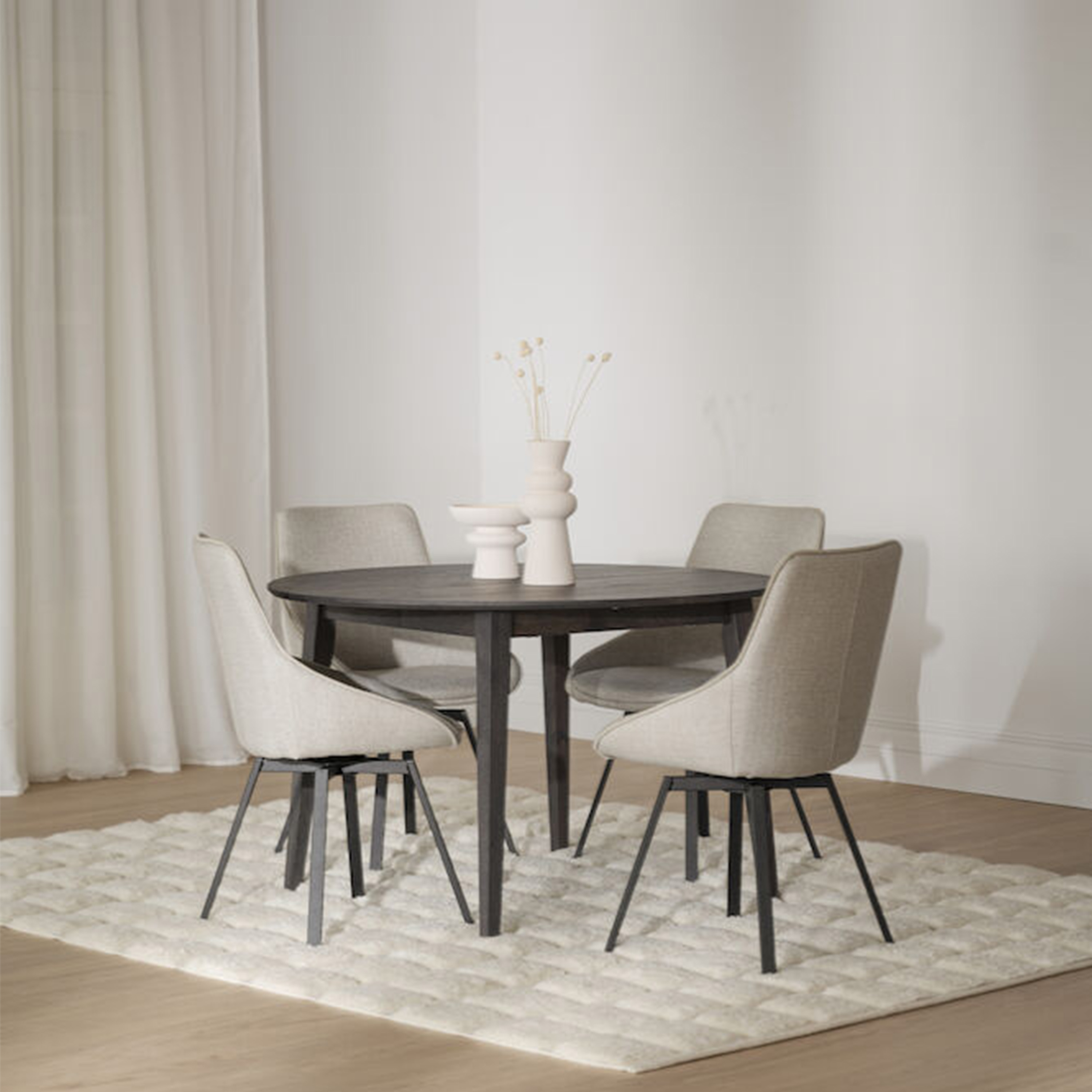 Rowico Home Filippa Esstisch Braun Ø120/165cm