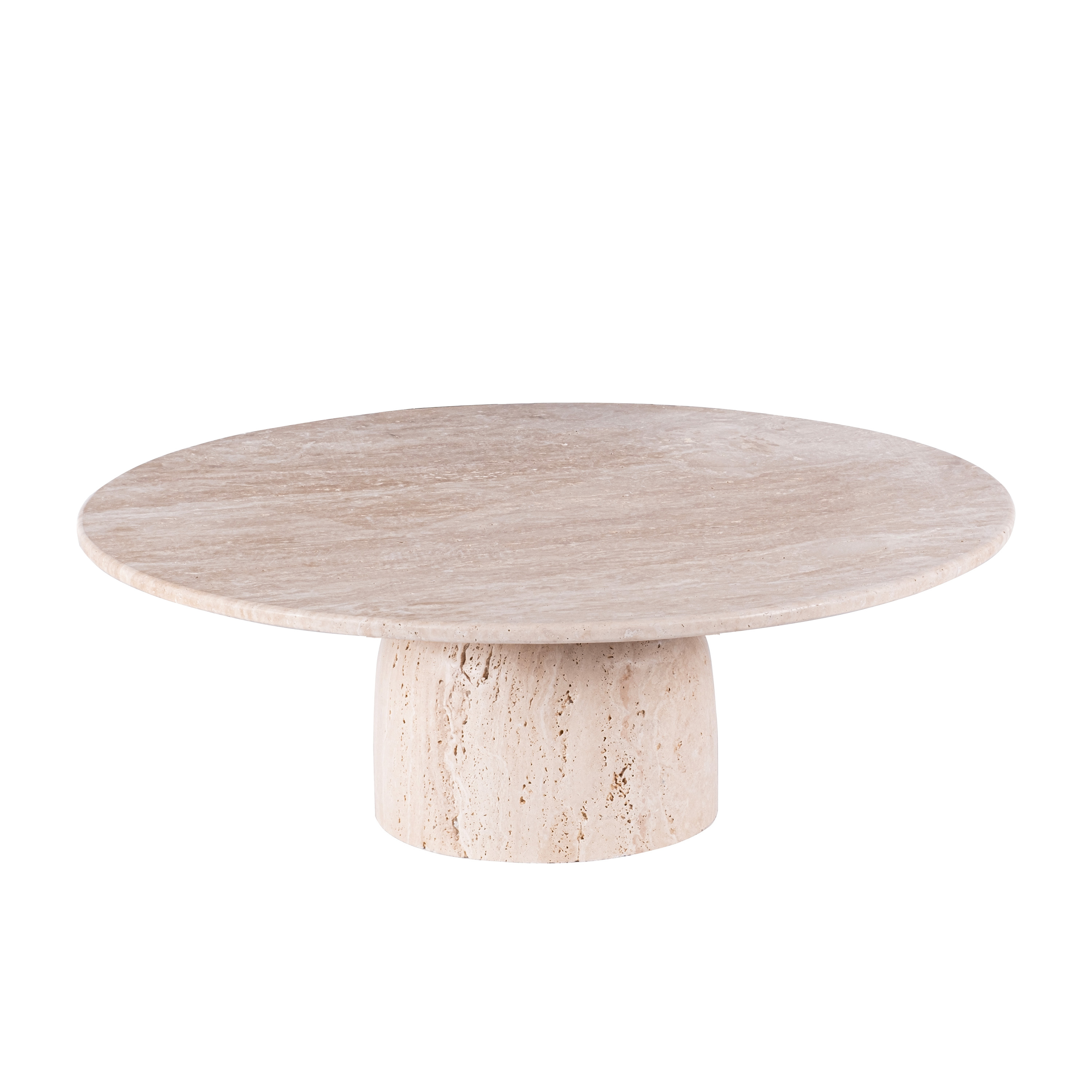 Nicola Salongbord Travertin Ø110