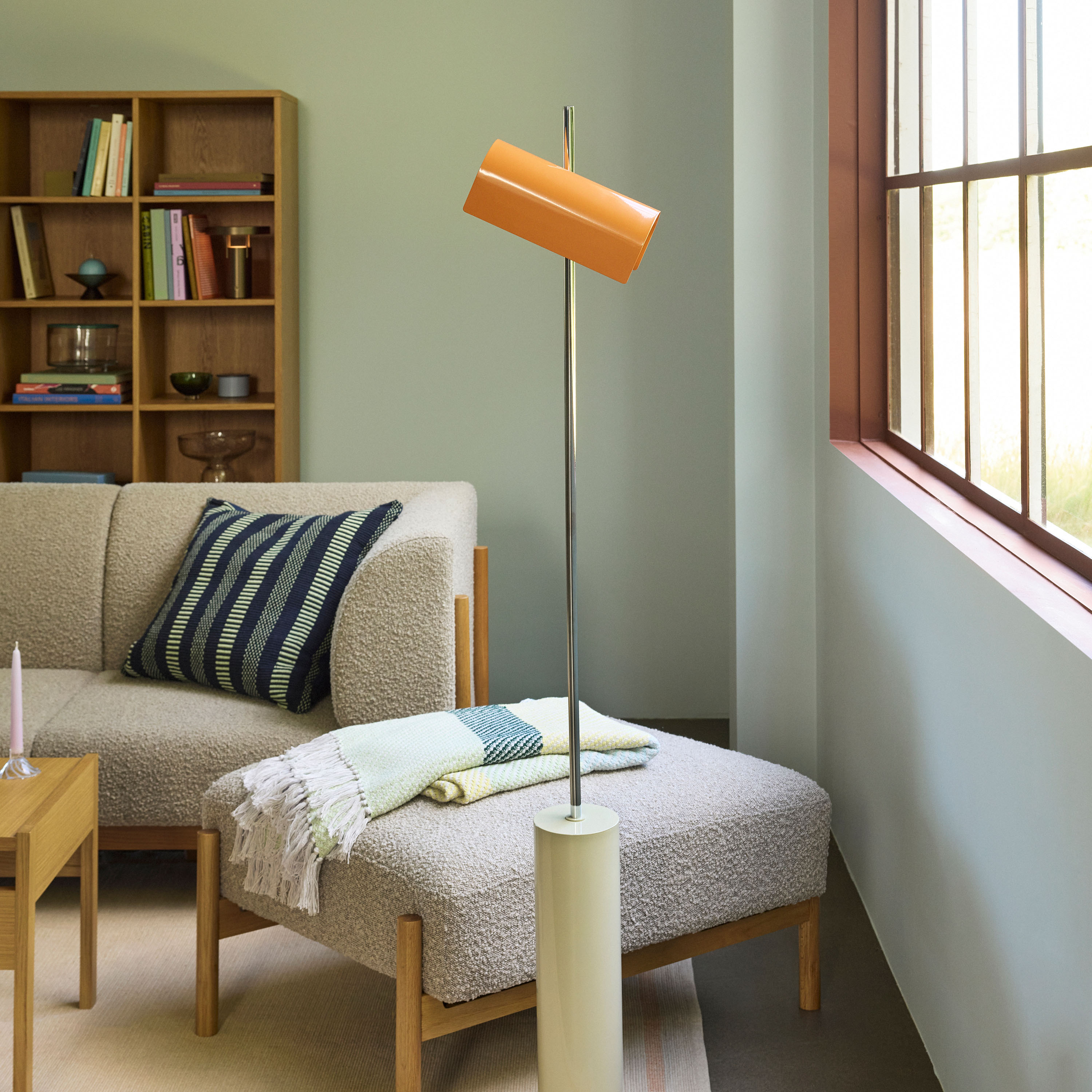 Hübsch Reflector Gulvlampe Orange 160x25