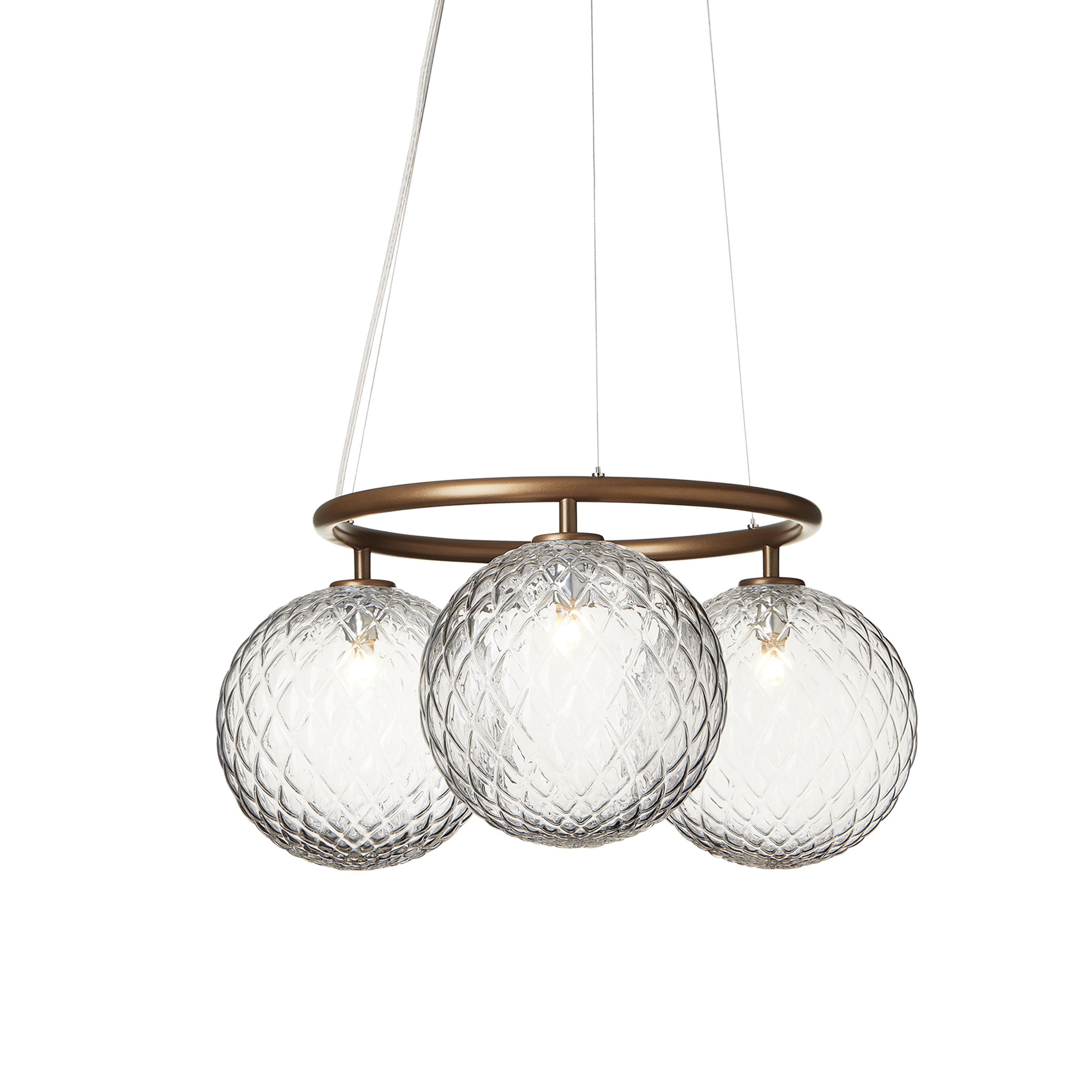 Miira 3 Circular Taklampa Dark Bronze/Optic Clear