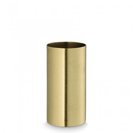 Cylinder Vas 16cm Matt Brass