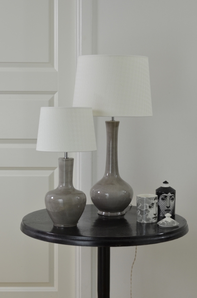 Hallbergs Belysning Bella Lampefot Grey Crack 50cm