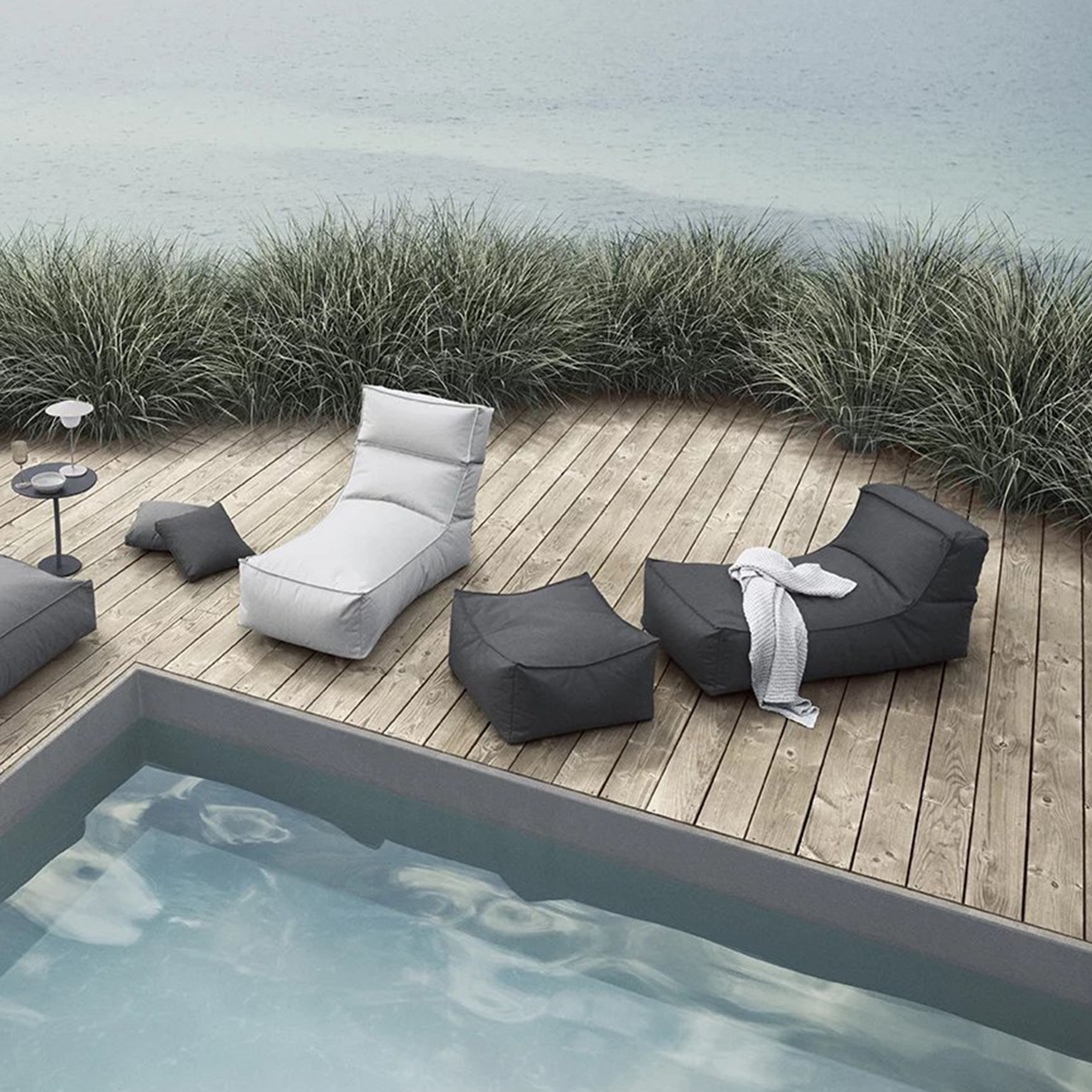 Blomus Stay Rahituoli Coal 60x60