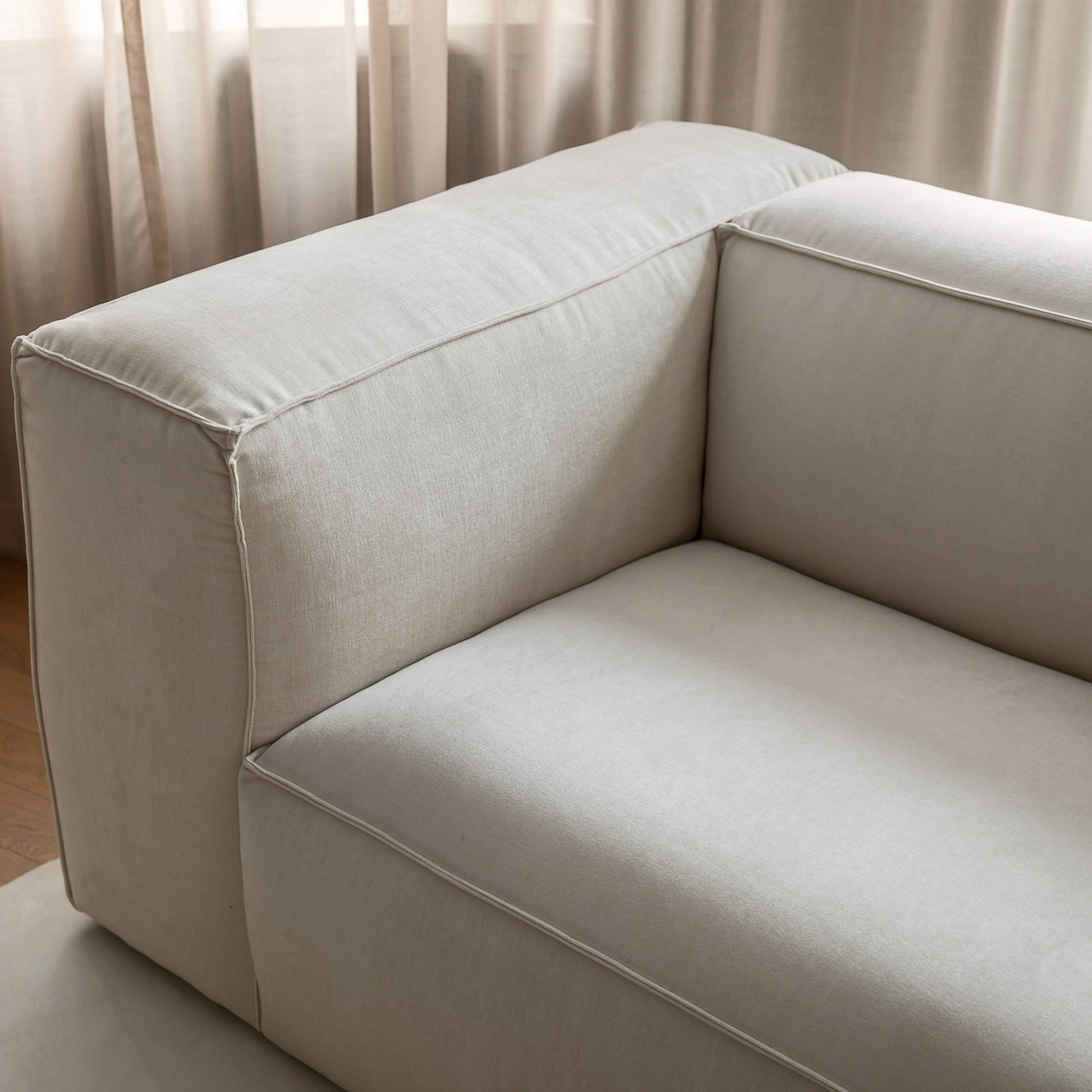 Sleepo Collection Luca Divaanisohva Oikea Creme 309cm