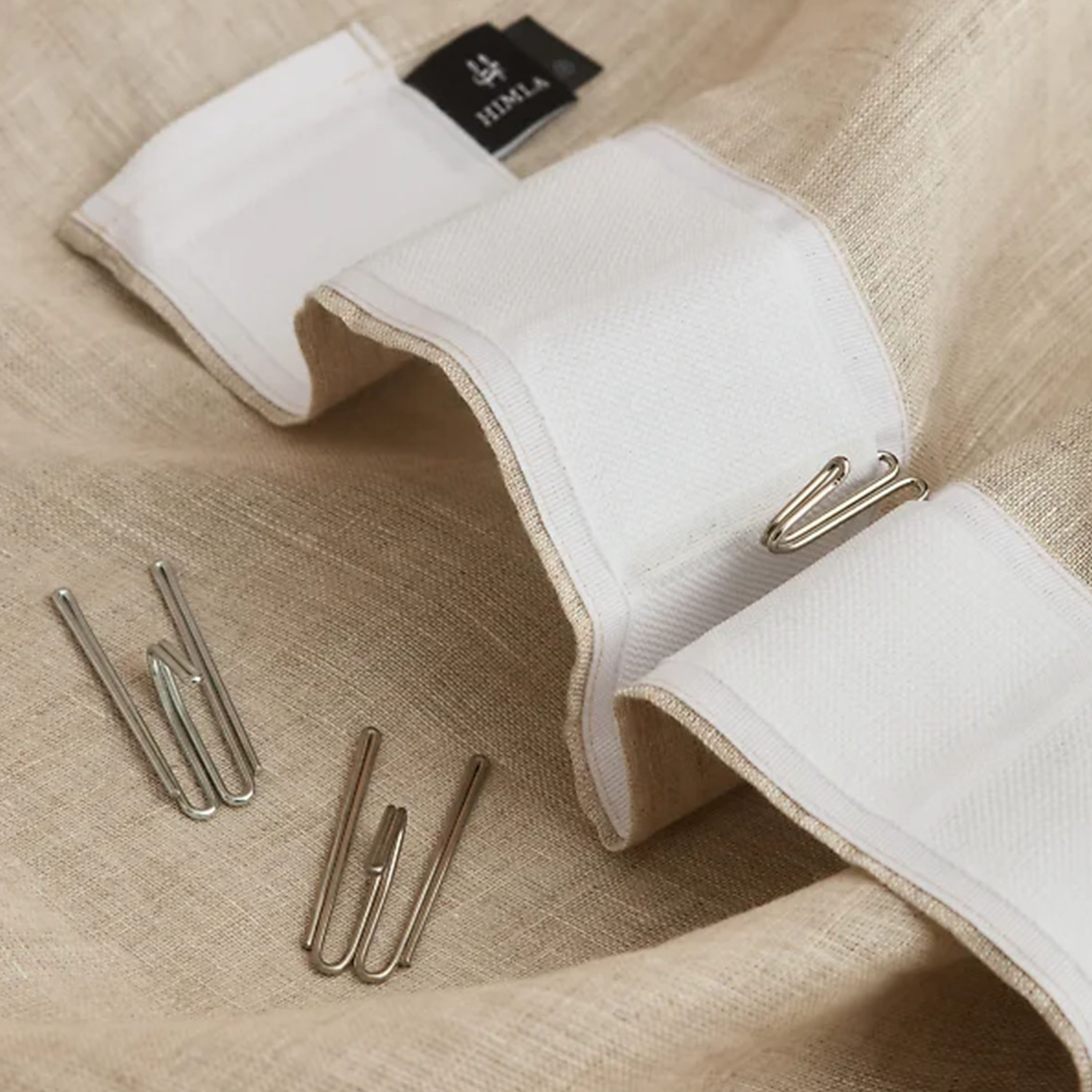 Himla Dalsland Gardinlängd Linne Oatmeal 290cm