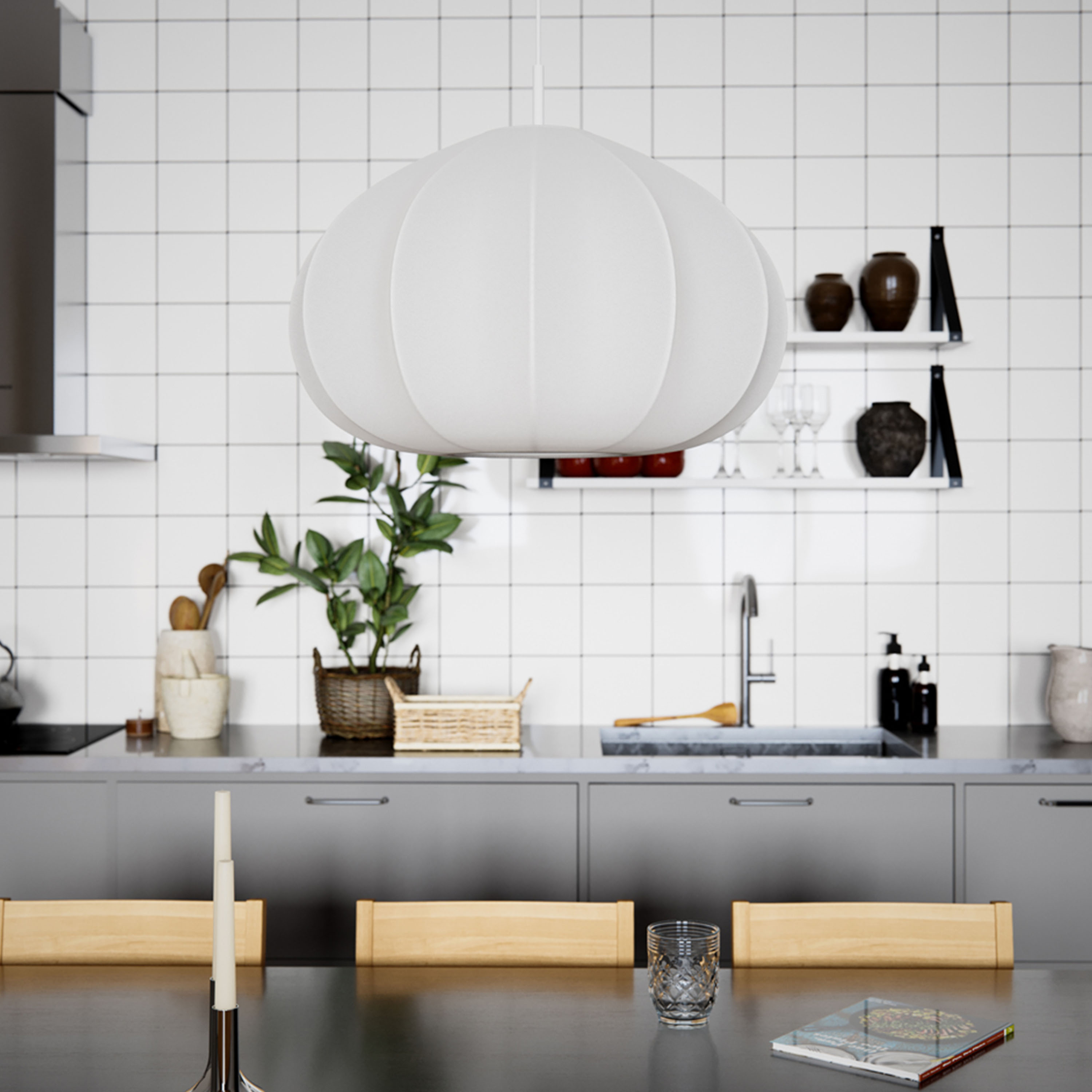 By Rydéns Ebba Taklampa Vit Ø60