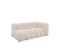 Billie 2-sits Soffmodul Höger Armstöd Beige Bouclé 174cm