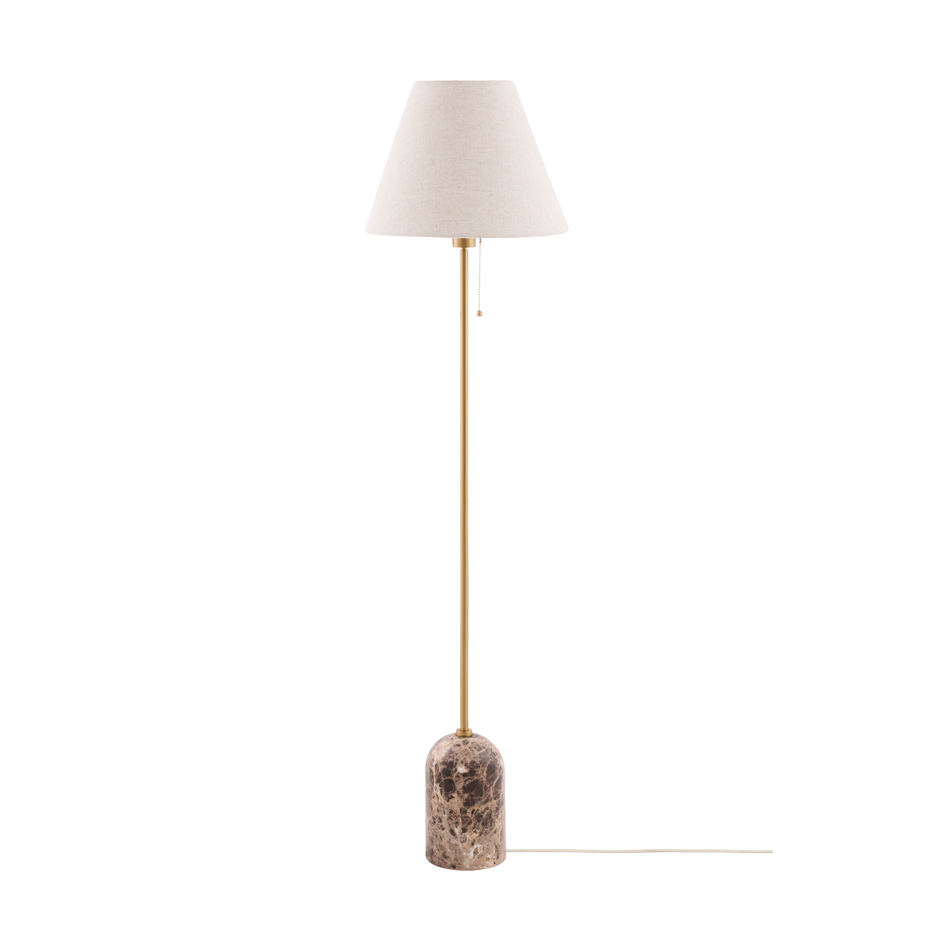 Gino Stehlampe Brauner Marmor