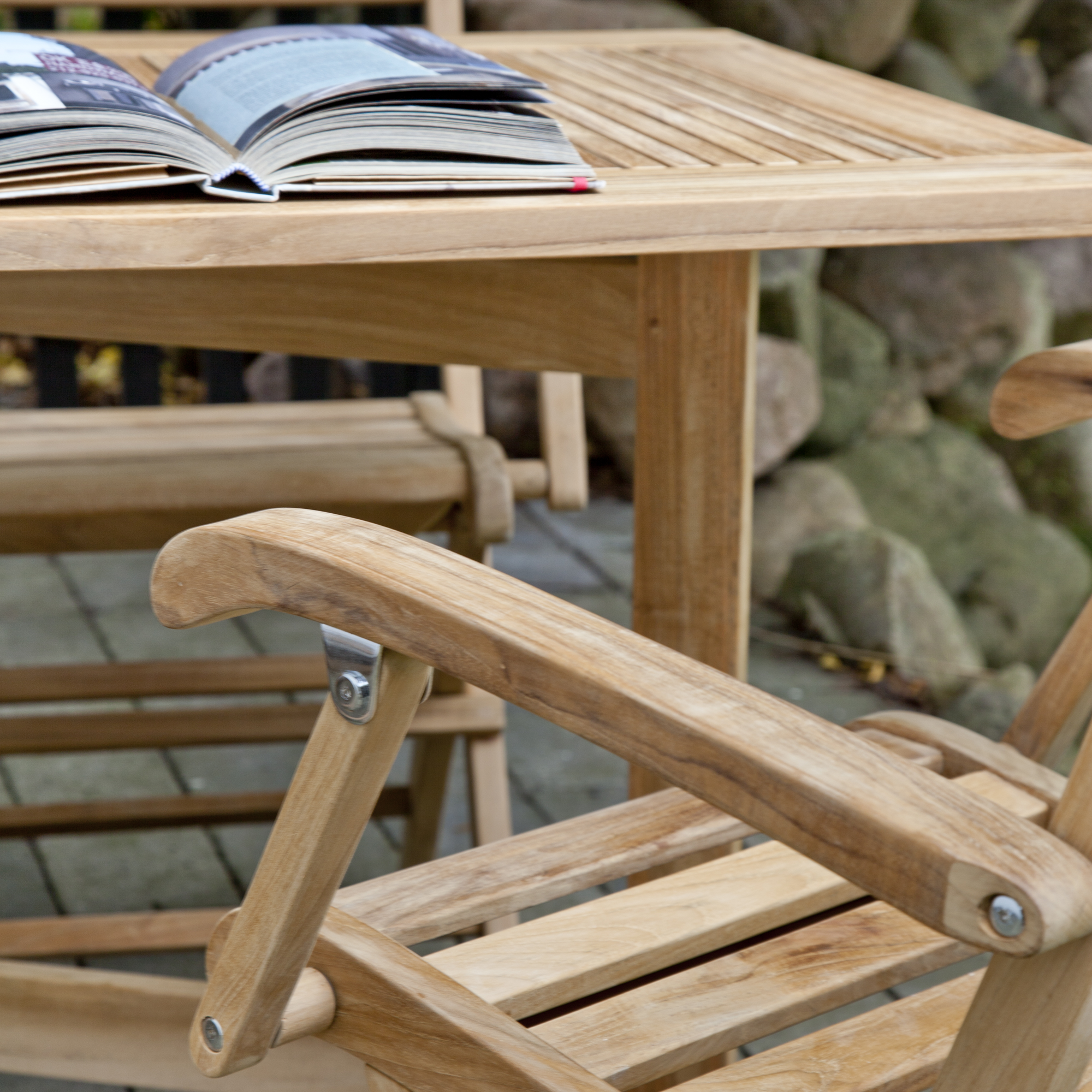 Cinas York Fällstol Teak